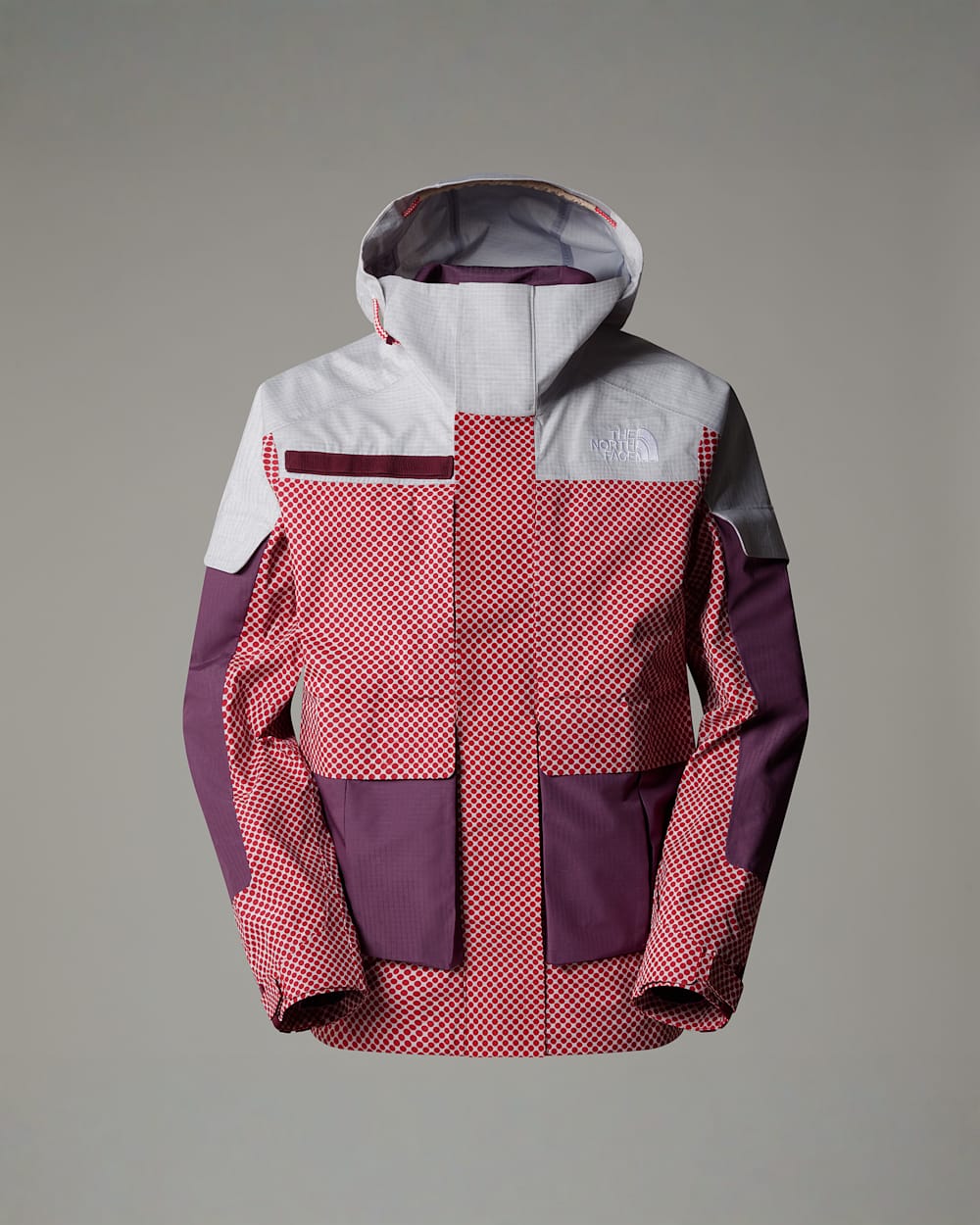 A68a DryVent Monoshelljas voor heren TNF TNF RedMidnight Mauve HERO