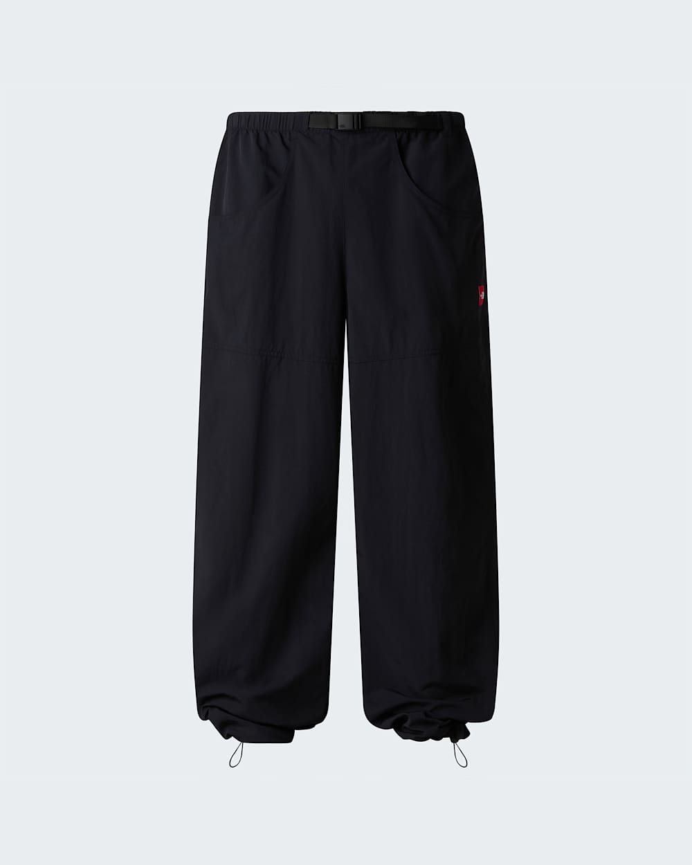 Unisex Red Box Nylon Belted Trousers