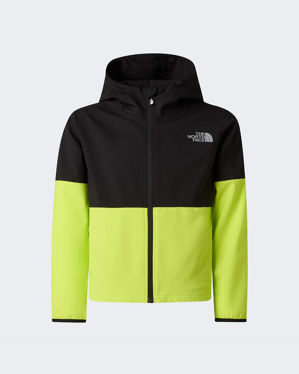 On The Trail Kapuzenjacke mit durchgehendem RV fr Jungen TNF TNF BlackFizz LimeSilver Reflective ALT20