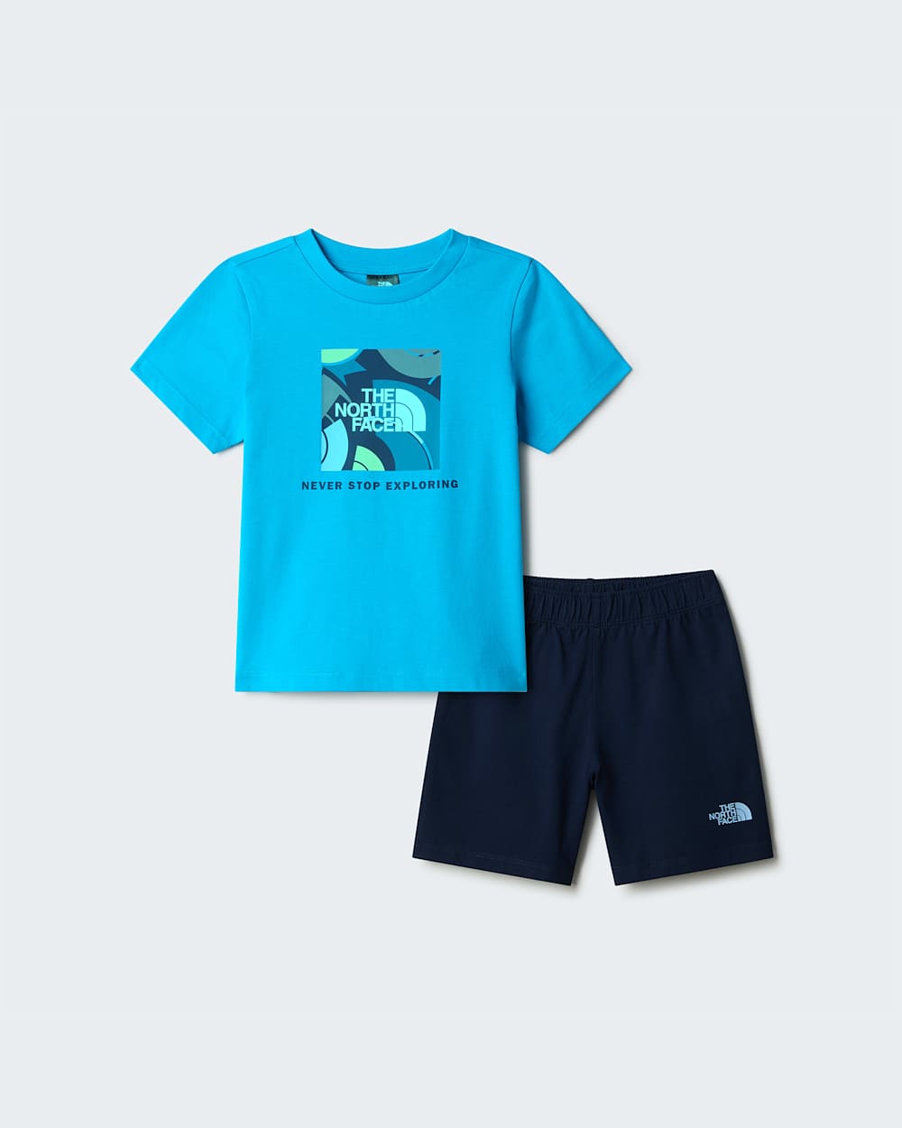 Kids NSE Box Play Regular Shorts Set TNF ALT20