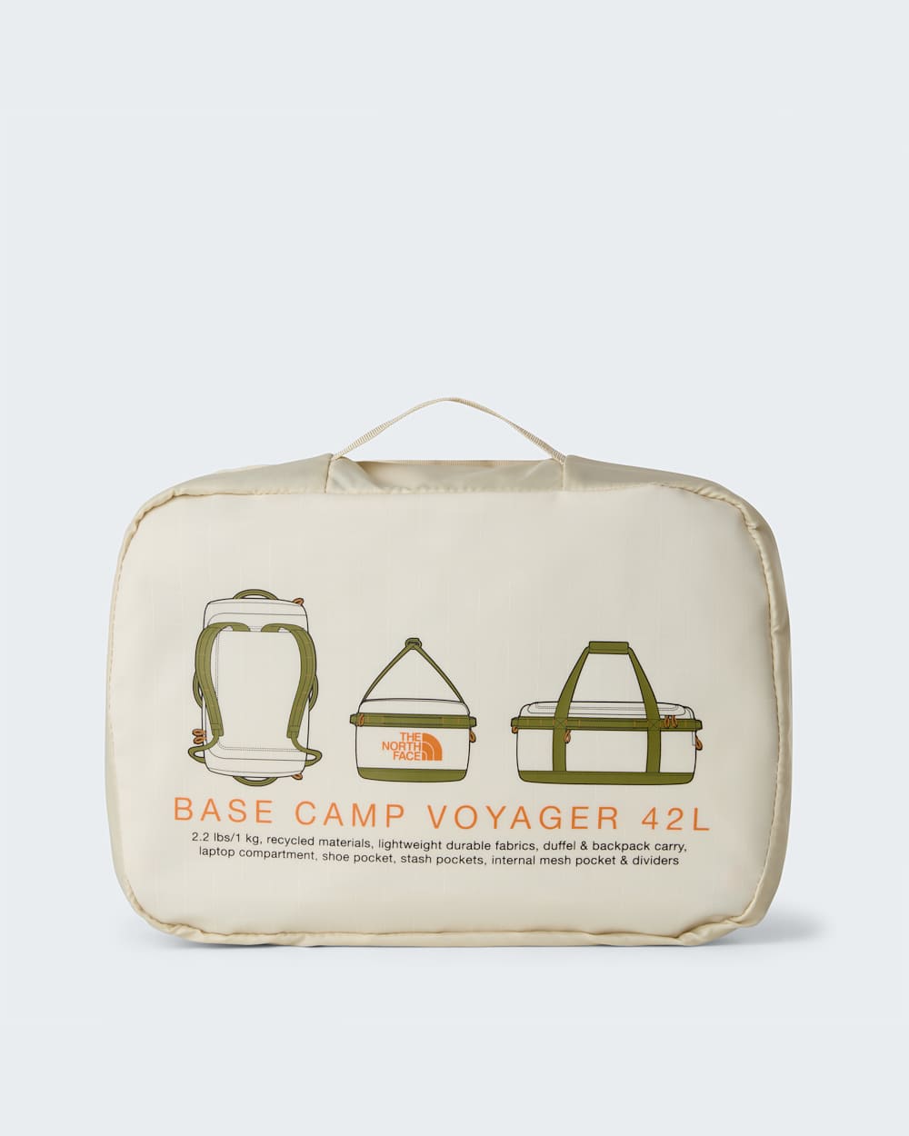Bolsa de viaje Base Camp Duffle Voyager 42L TNF Desert StoneCedarDesert Rust ALT5
