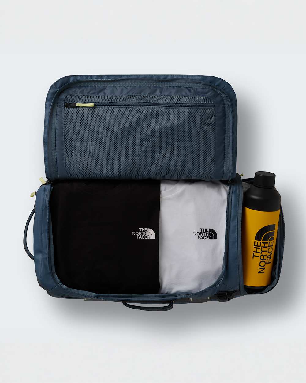 Bolsa de viaje Base Camp Duffel Voyager 32L TNF Granite GreyAnthracite GreyLemon Mist ALT2