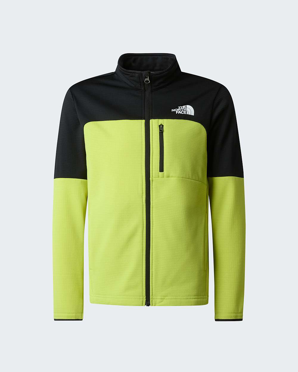 Hike MidlayerJacke mit durchgehendem RV fr Jugendliche TNF TNF BlackFizz Lime ALT20