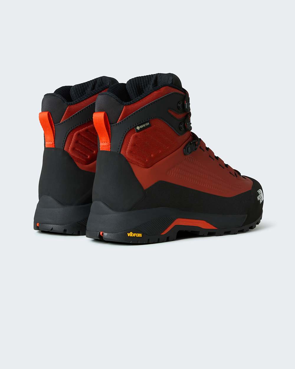 Mens Verto GORETEX Alpine Mid Boots TNF Iron ClayLava Red ALT6