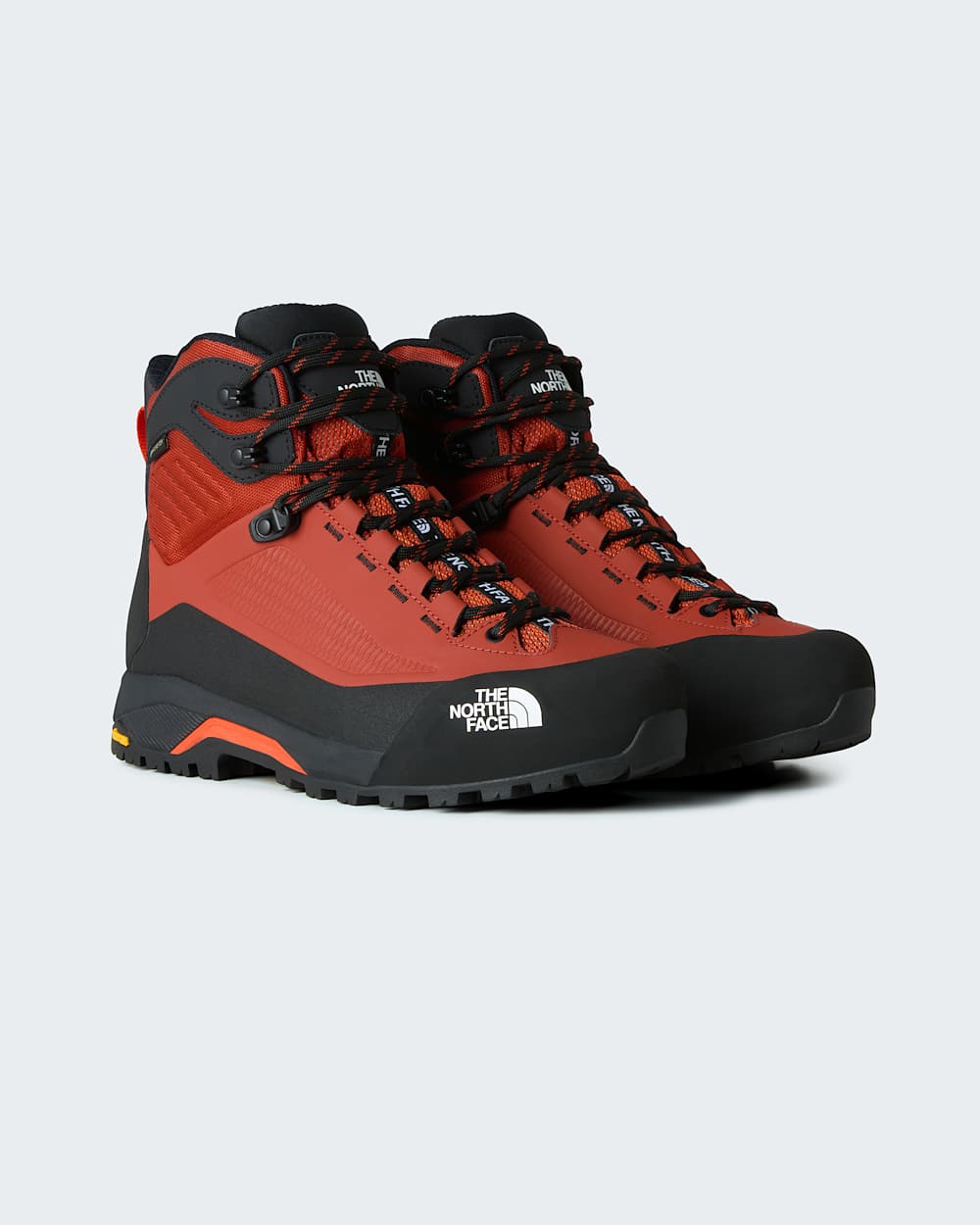 Mens Verto GORETEX Alpine Mid Boots TNF Iron ClayLava Red ALT8