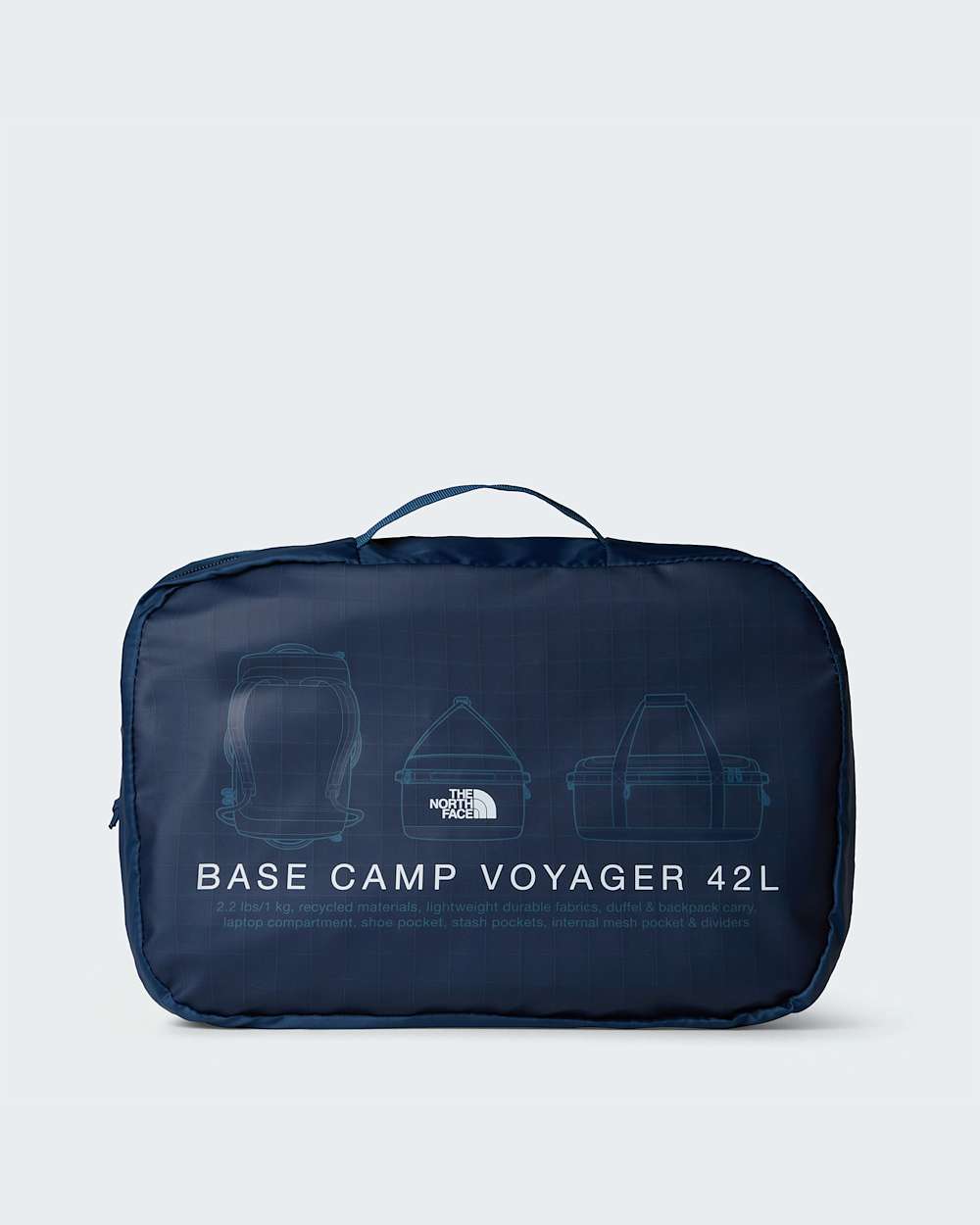 Bolsa de viaje Base Camp Duffle Voyager 42L TNF Shady BlueSummit Navy ALT5
