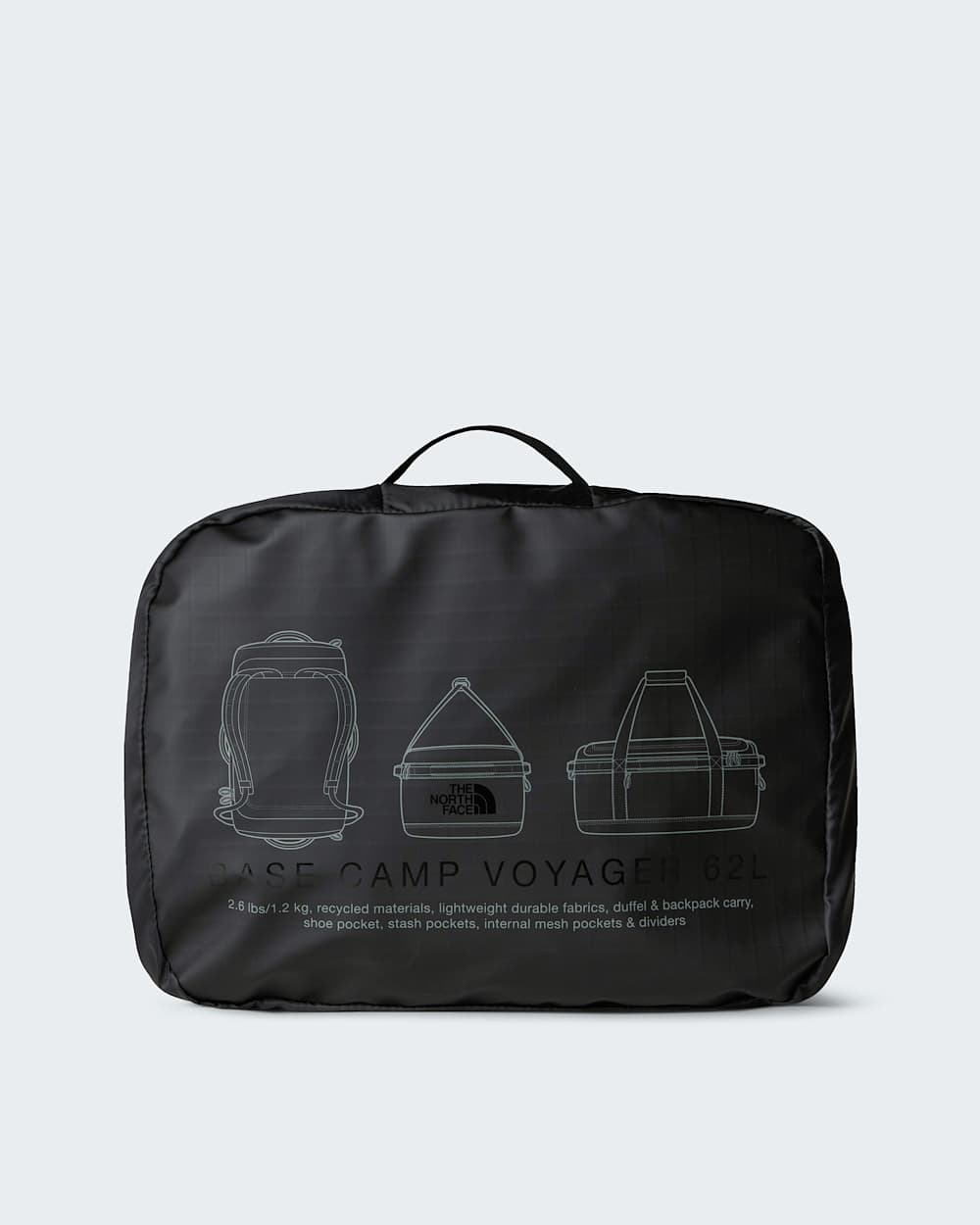 Sac de voyage Base Camp Duffel 62  L TNF TNF BlackAsphalt Grey ALT5