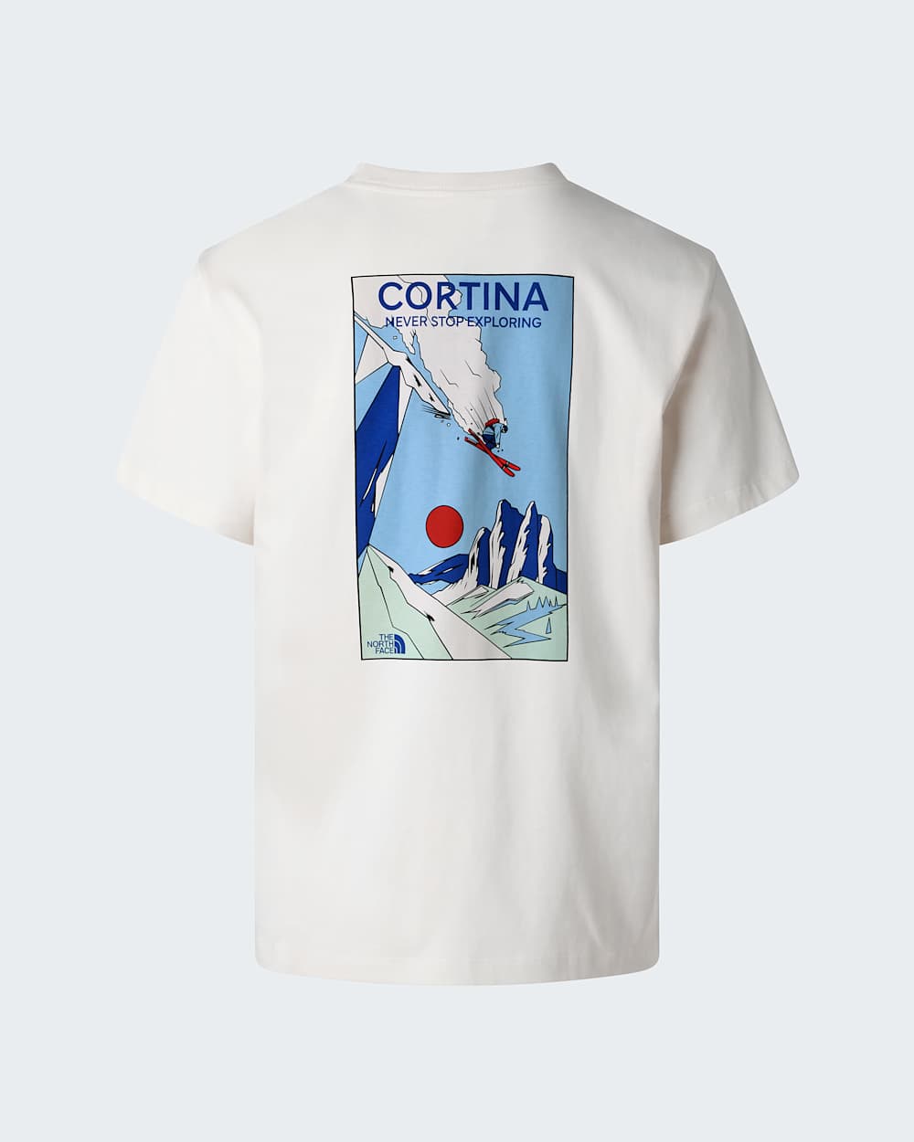 Unisex Mountain Celebration Regular Graphic TShirt TNF White Dune HERO