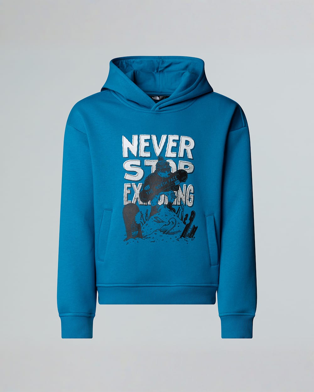 Boys Sports Oversized Graphic Hoodie TNF hero