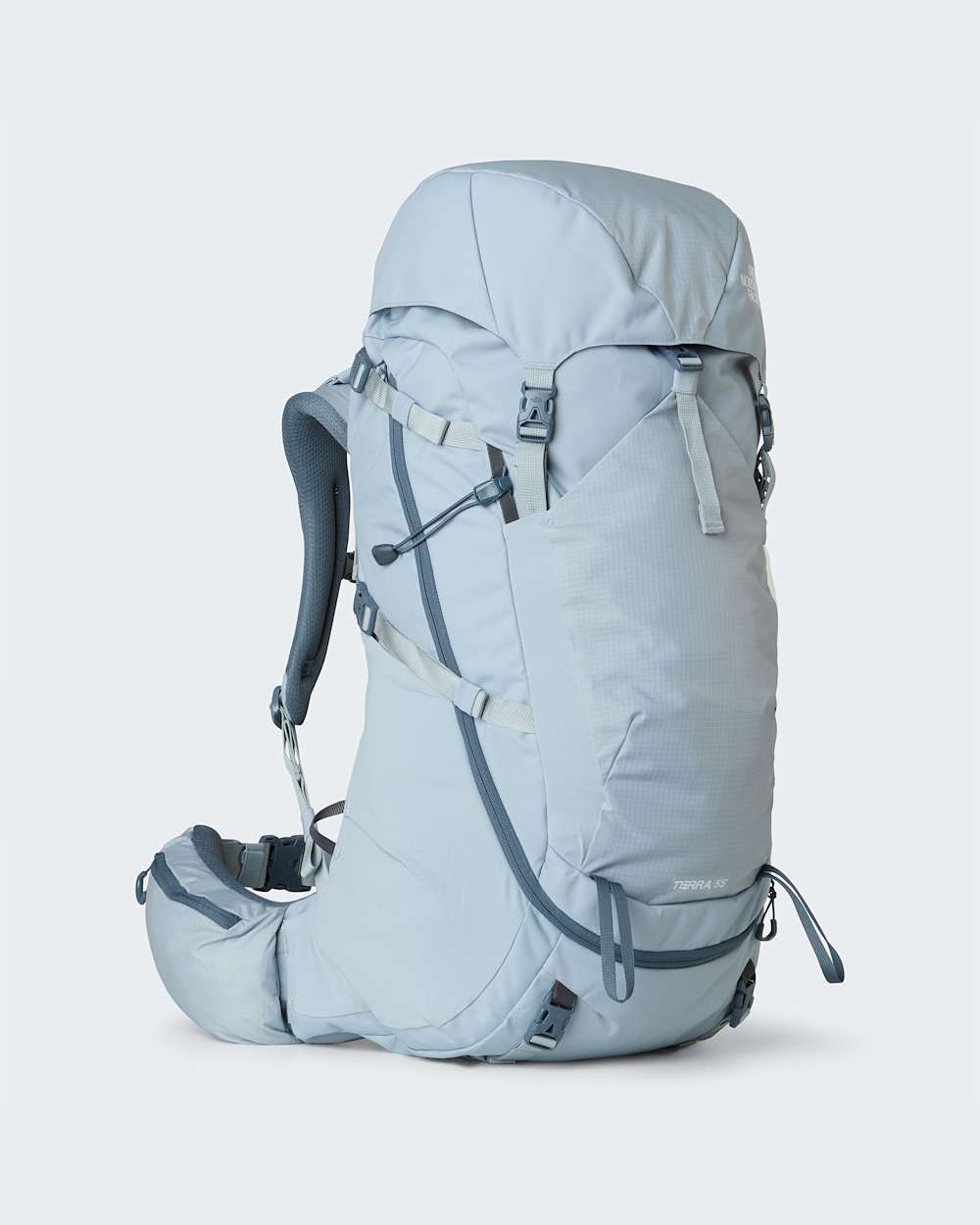 Terrawandelrugzak 55 liter voor dames TNF HERO