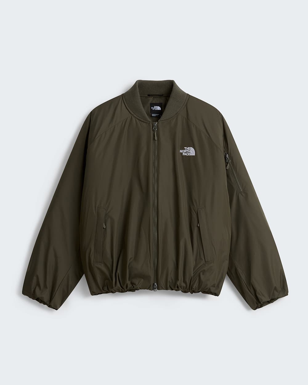 Womens Choqa Bomber Jacket TNF New Taupe Green ALT30