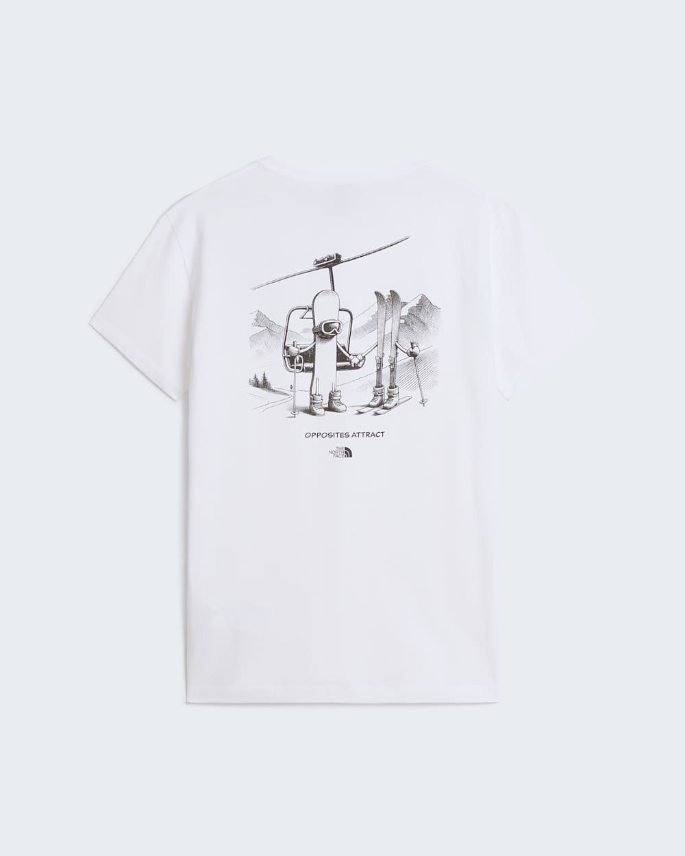 Unisex Opposites Attract Relaxed Graphic TShirt TNF HERO