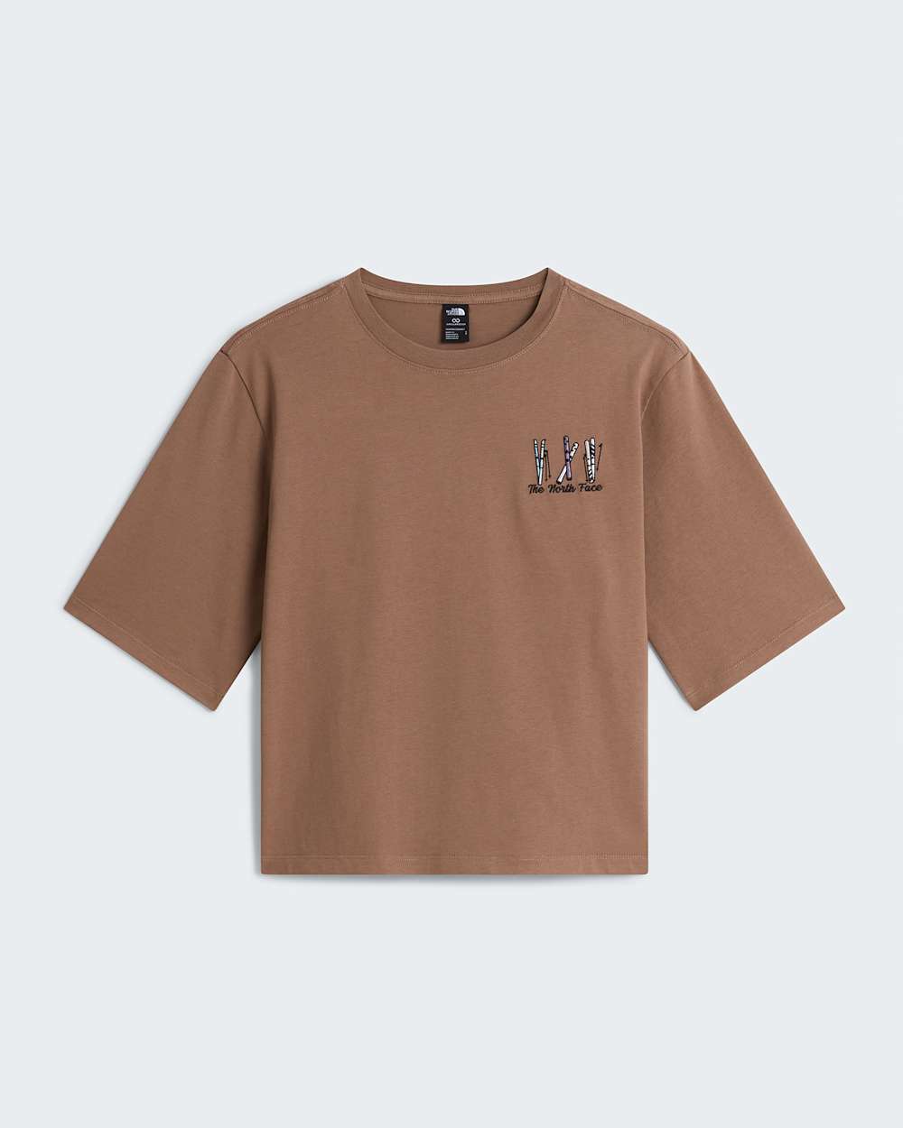 Tshirt Ski Embroidery Boxy con grafica da donna TNF ALT30