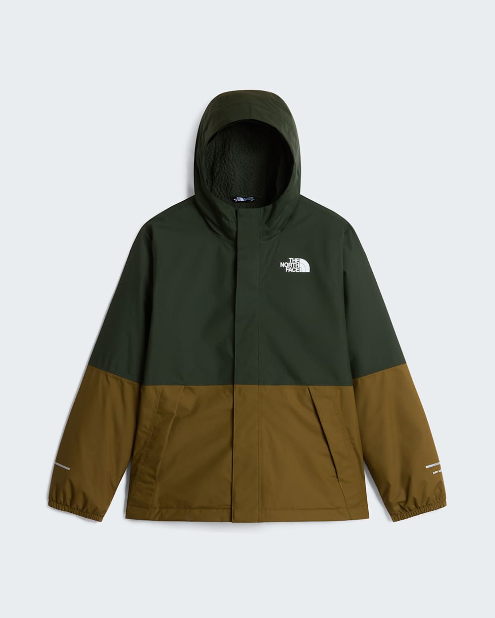 Warme Antoraregenjas voor jongens TNF Bottle GreenCaraway Seed ALT30