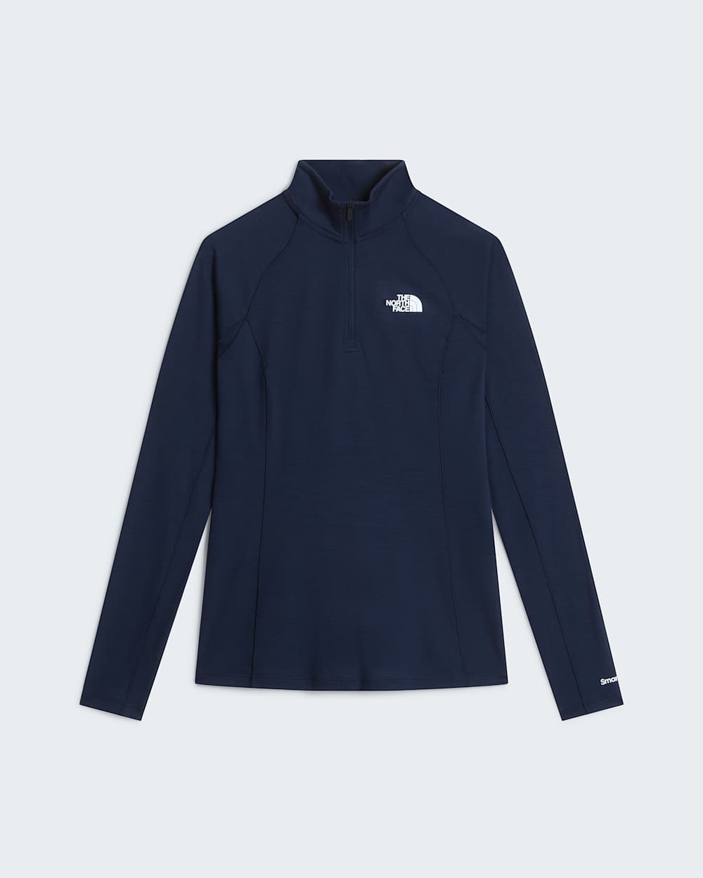 Top de manga comprida em l Merino com fecho de correr de 14 TNF x Smartwool para mulher TNF alt30