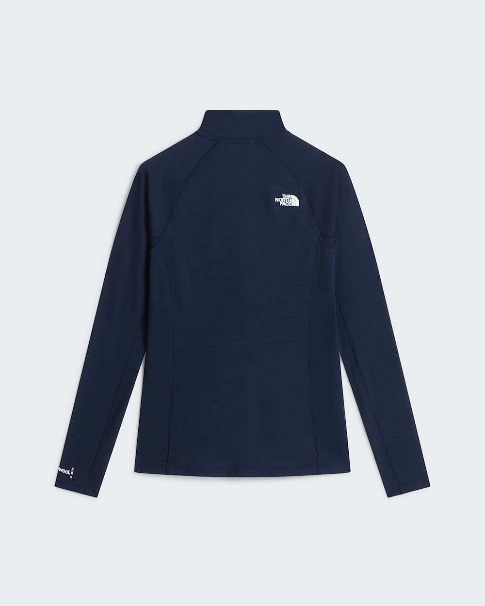 Top de manga comprida em l Merino com fecho de correr de 14 TNF x Smartwool para mulher TNF alt31