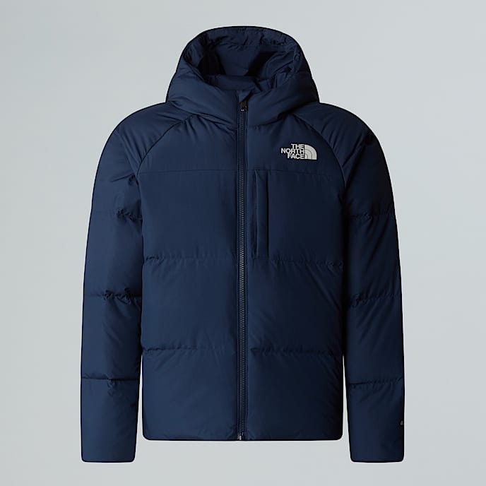 Northdonsjas met capuchon voor jongens TNF Summit Navy HERO