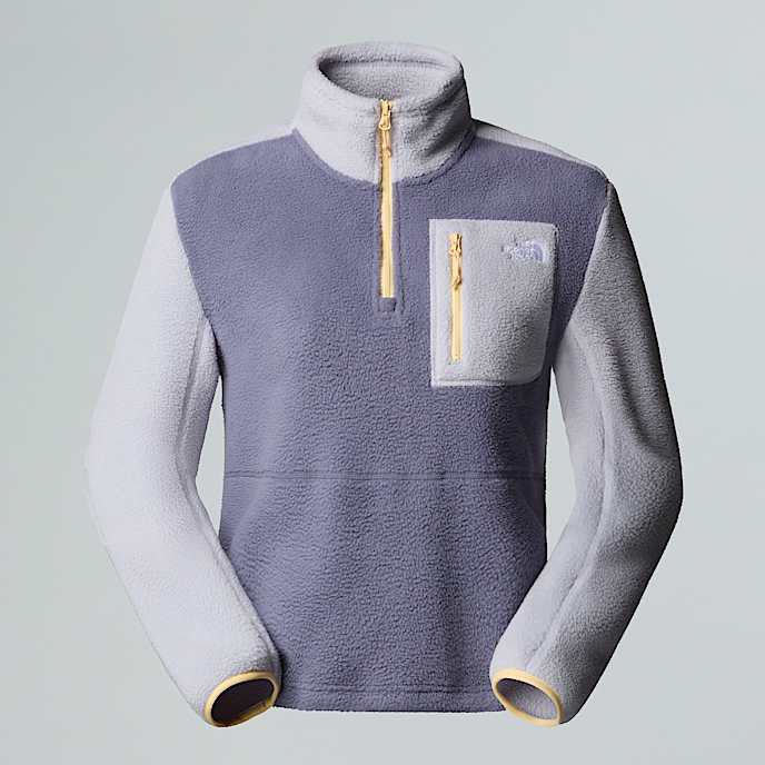 Yumiori 14 Zip Fleece Jacket W TNF Twilight GalaxyBlue FlaxMineral Salt HERO