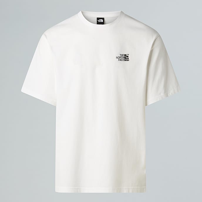 Run Graphic Relaxed TShirt Unisex TNF TNF White HERO