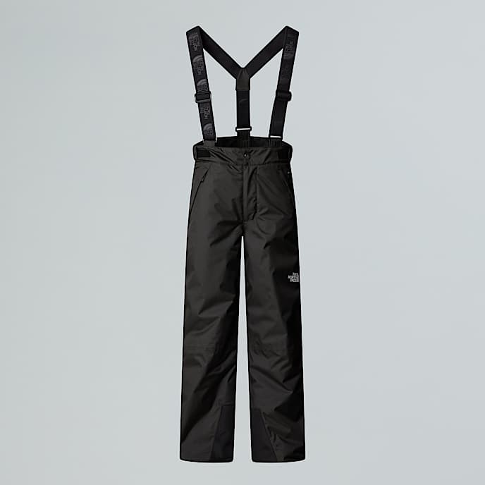 Snowquestbroek met bretels voor tieners TNF TNF Black HERO