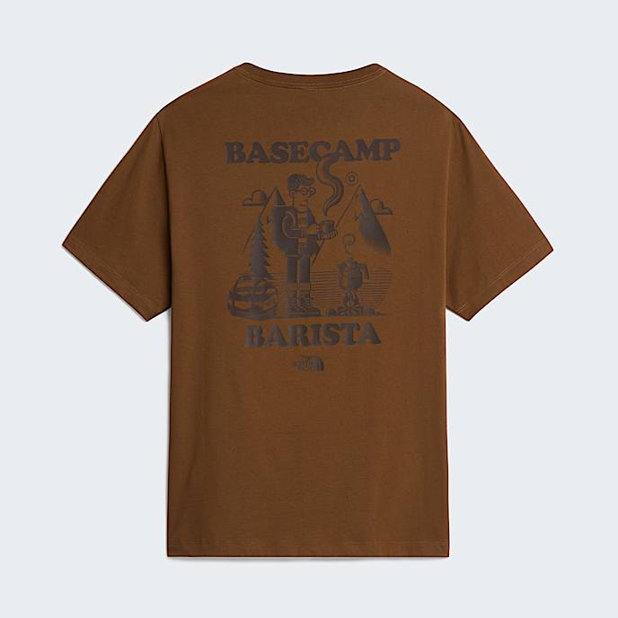 Tshirt descontrada com grfico Basecamp Barista unissexo TNF Caraway Seed HERO