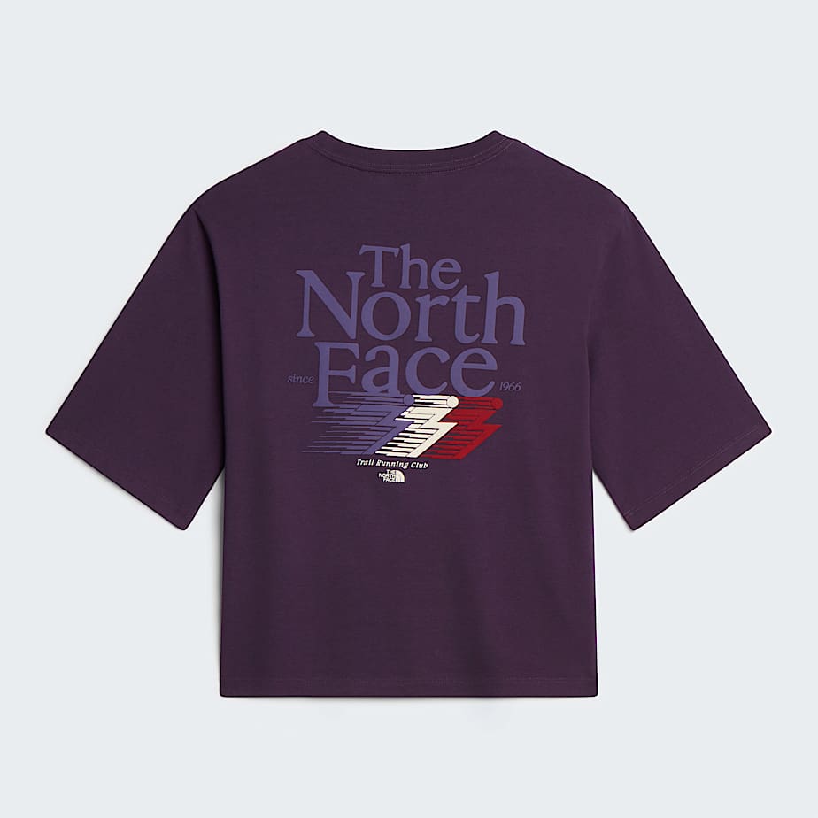 Tshirt graphique coupe boxy Retro Trail pour femme TNF ALT31