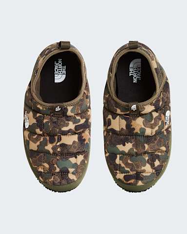 Modzieowe kapcie zimowe ThermoBall Traction II TNF Utility Brown Camo Texture PrintNew Taupe Green alt1