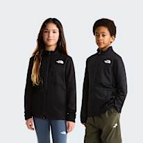 Casaco de caminhada com fecho de correr integral de camada intermédia para adolescente