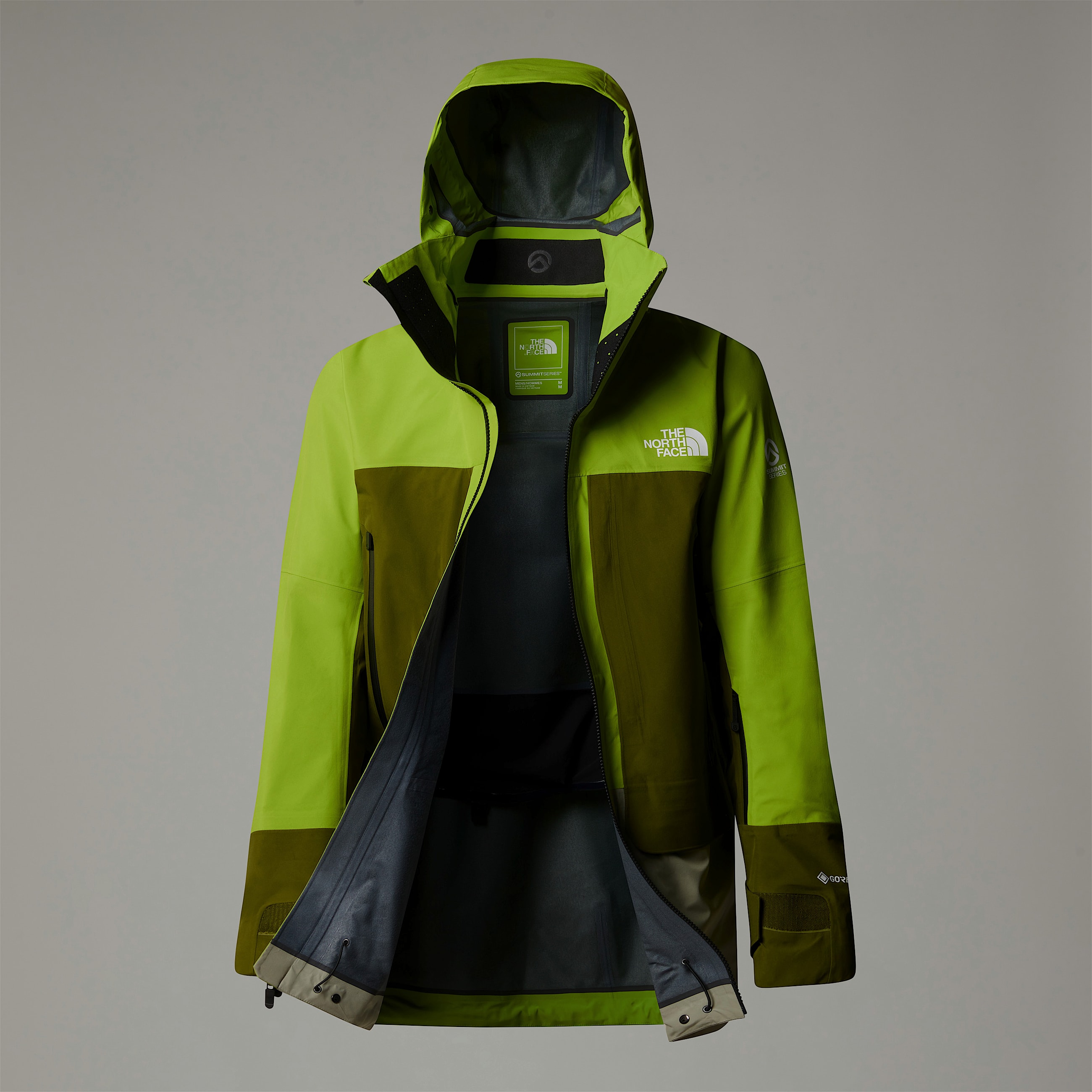 Giacca Summit Verbier GORETEX da uomo TNF Meadow GrassForest OliveClay Grey ALT12