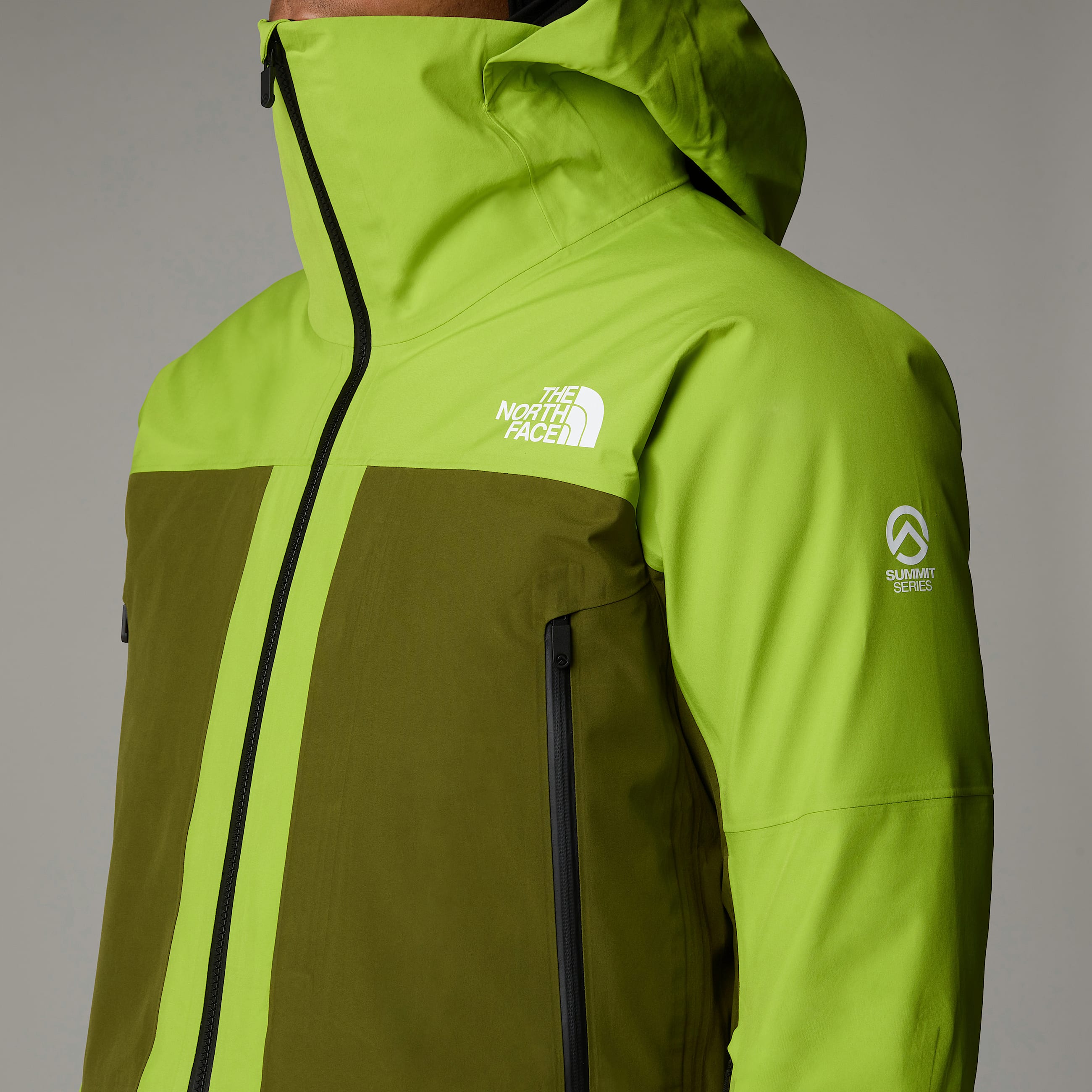 Giacca Summit Verbier GORETEX da uomo TNF Meadow GrassForest OliveClay Grey ALT7