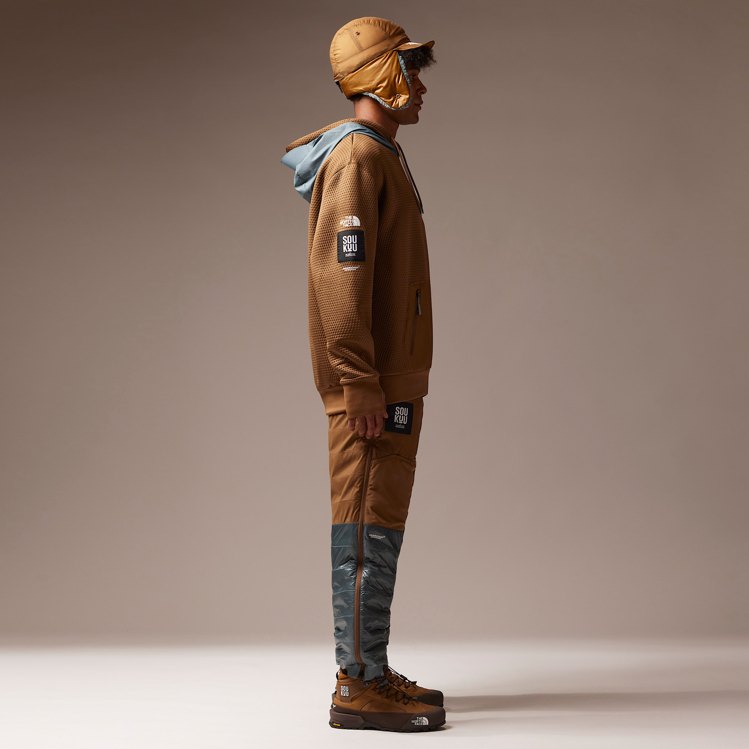 The North Face X Undercover Soukuu DotKnit Double Hoodie TNF ALT1