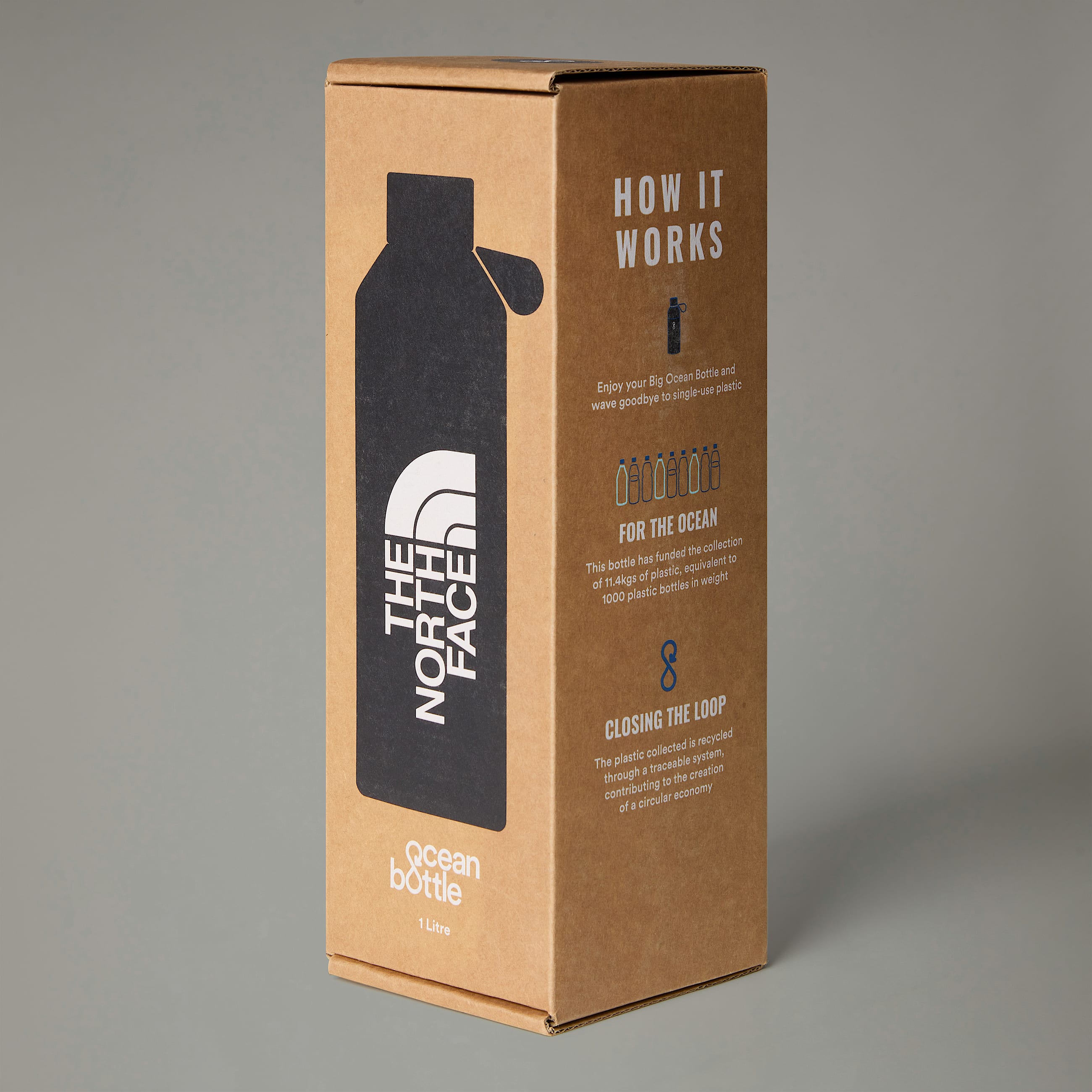 The North Face X Ocean Bottle 09L Water Bottle TNF TNF Black ALT5