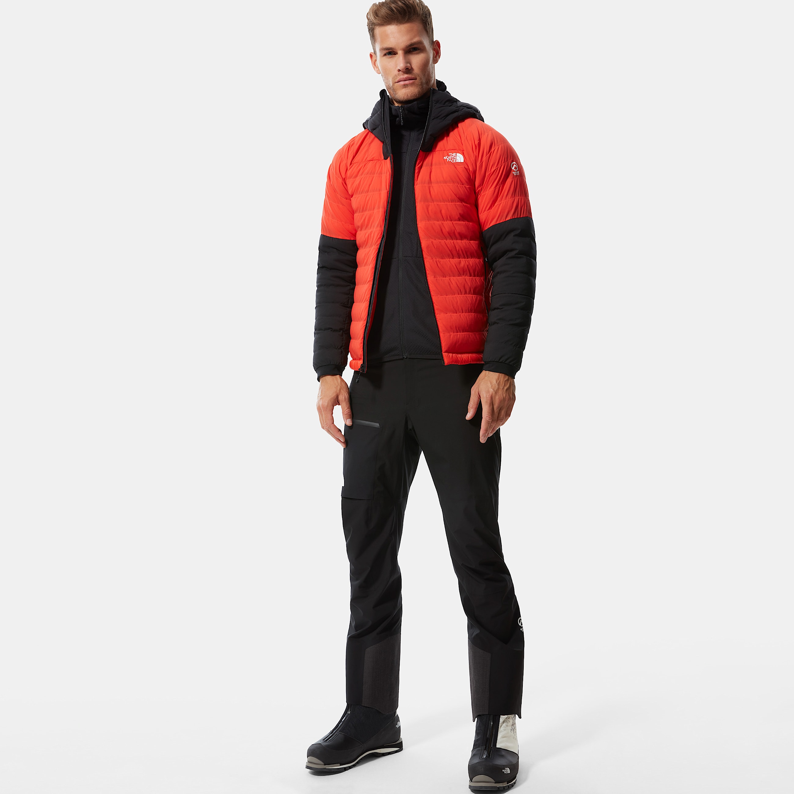 Mens Summit Series L2 Hooded Fleece TNF ALT2