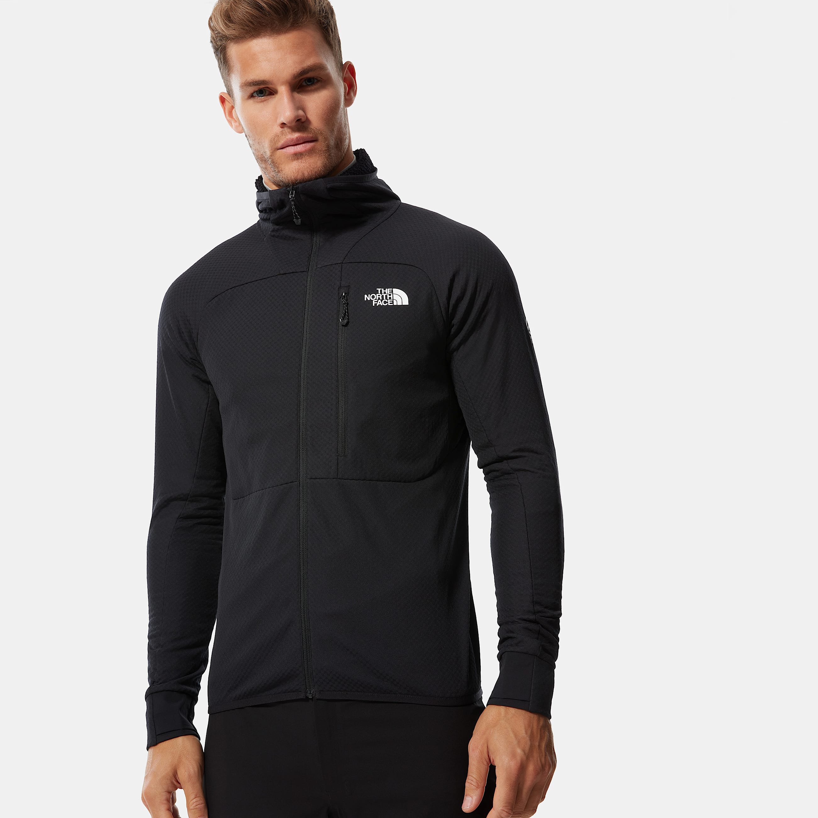 Mens Summit Series L2 Hooded Fleece TNF HERO