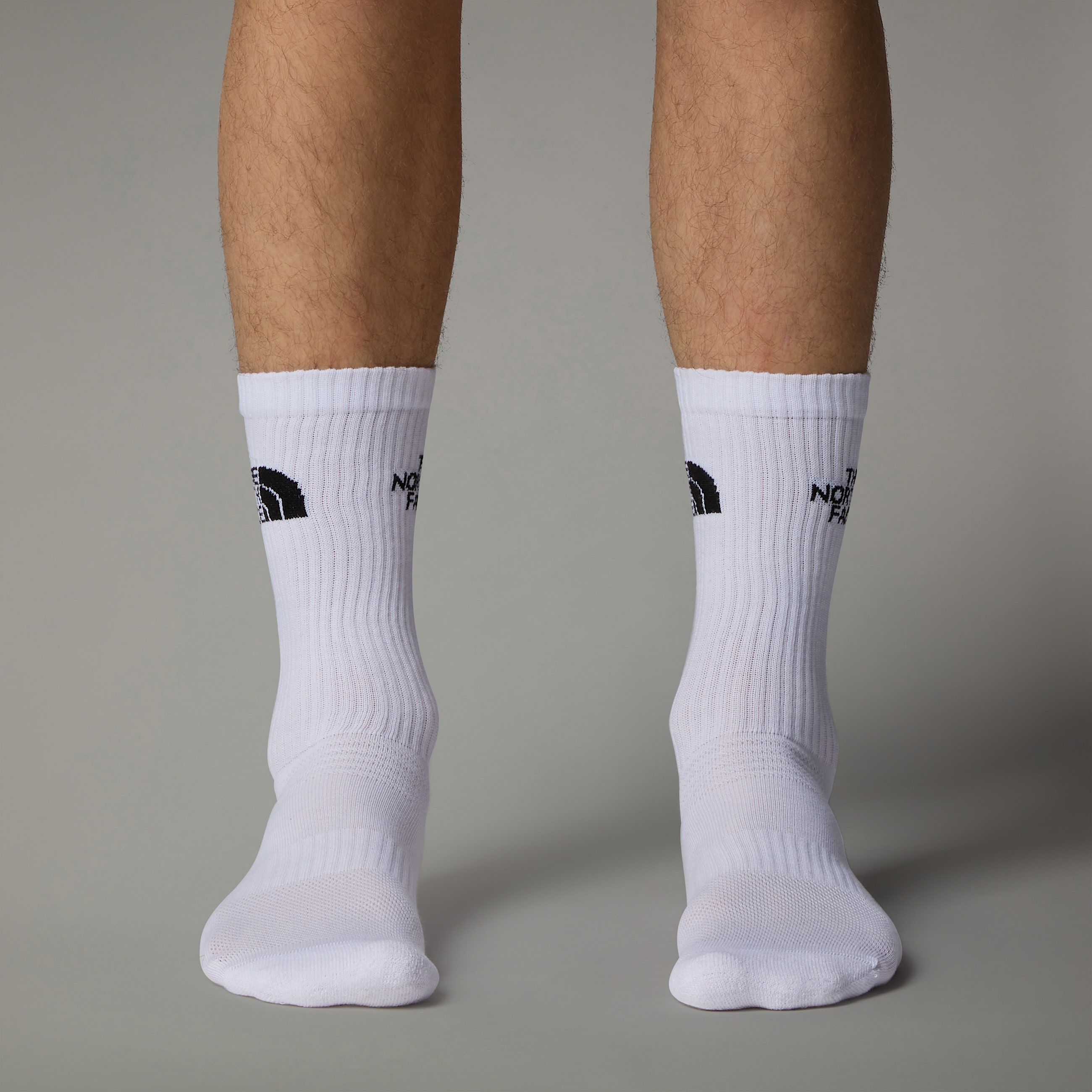 Multi Sport Cushion Crew Socks TNF TNF WhiteMisty SageSteel Blue ALT6