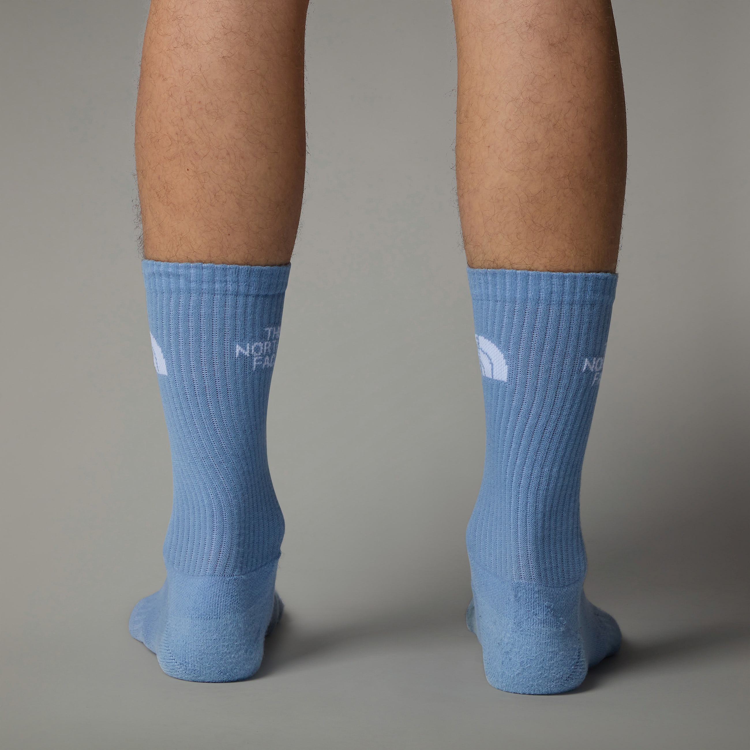 Multi Sport Cushion Crew Socks TNF TNF WhiteMisty SageSteel Blue ALT3