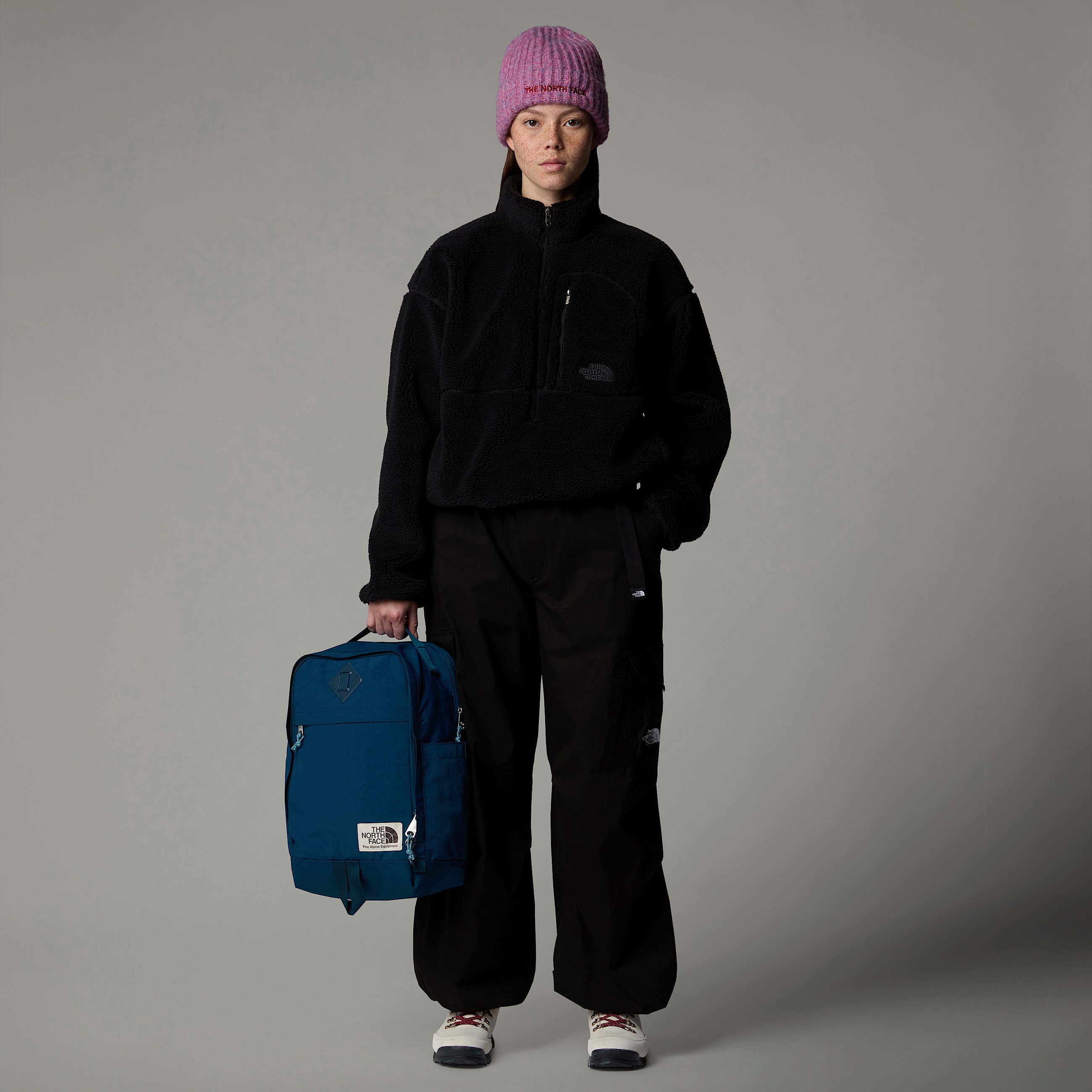 Womens BackToBerkeley IV Leather Lifestyle Boots TNF White DuneTNF Black ALT5