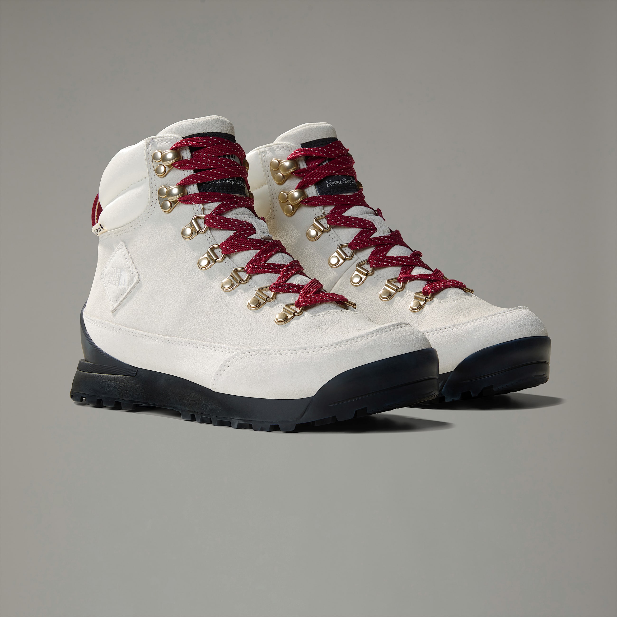 Womens BackToBerkeley IV Leather Lifestyle Boots TNF White DuneTNF Black ALT8