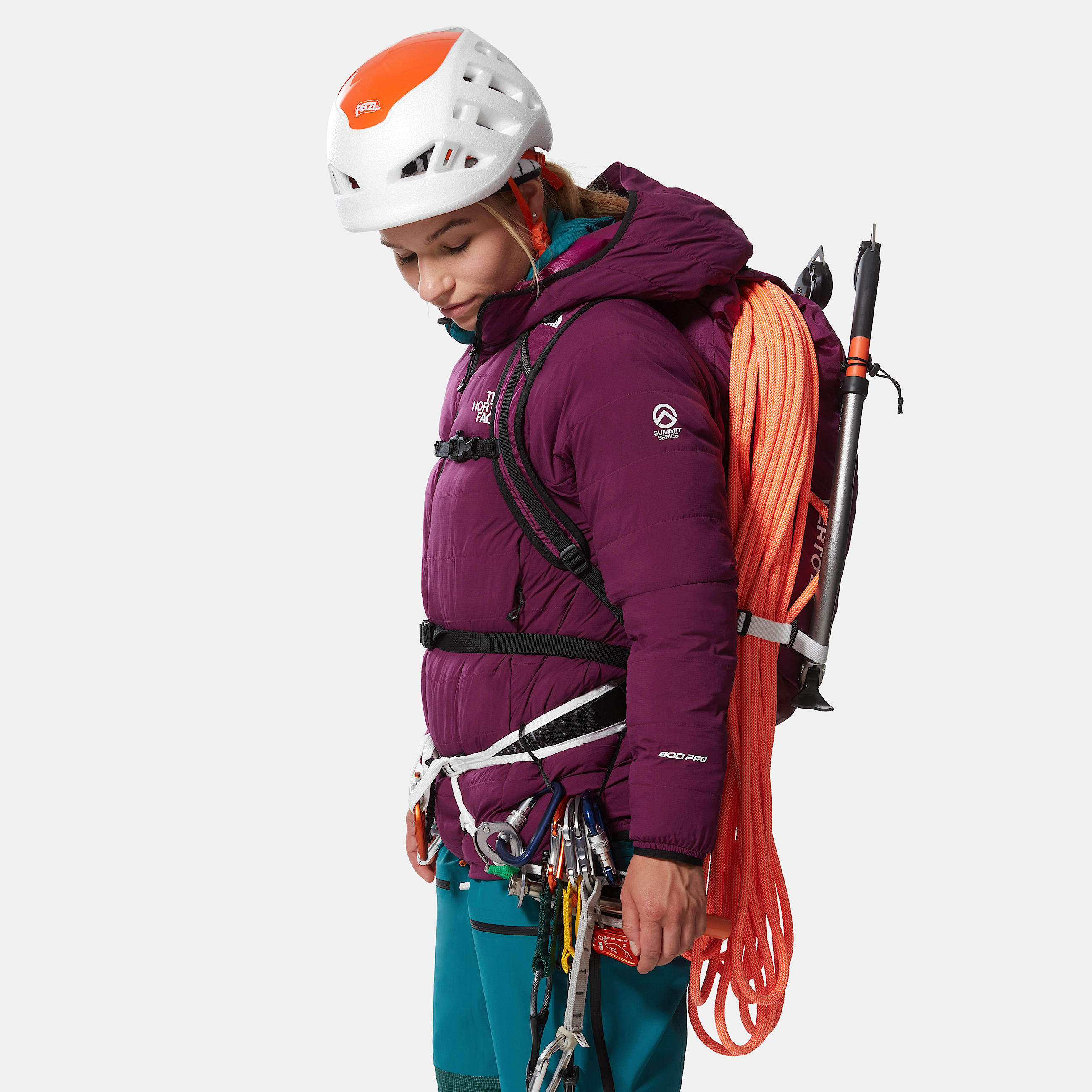 Womens L3 5050 Hooded Down Jacket TNF ALT5