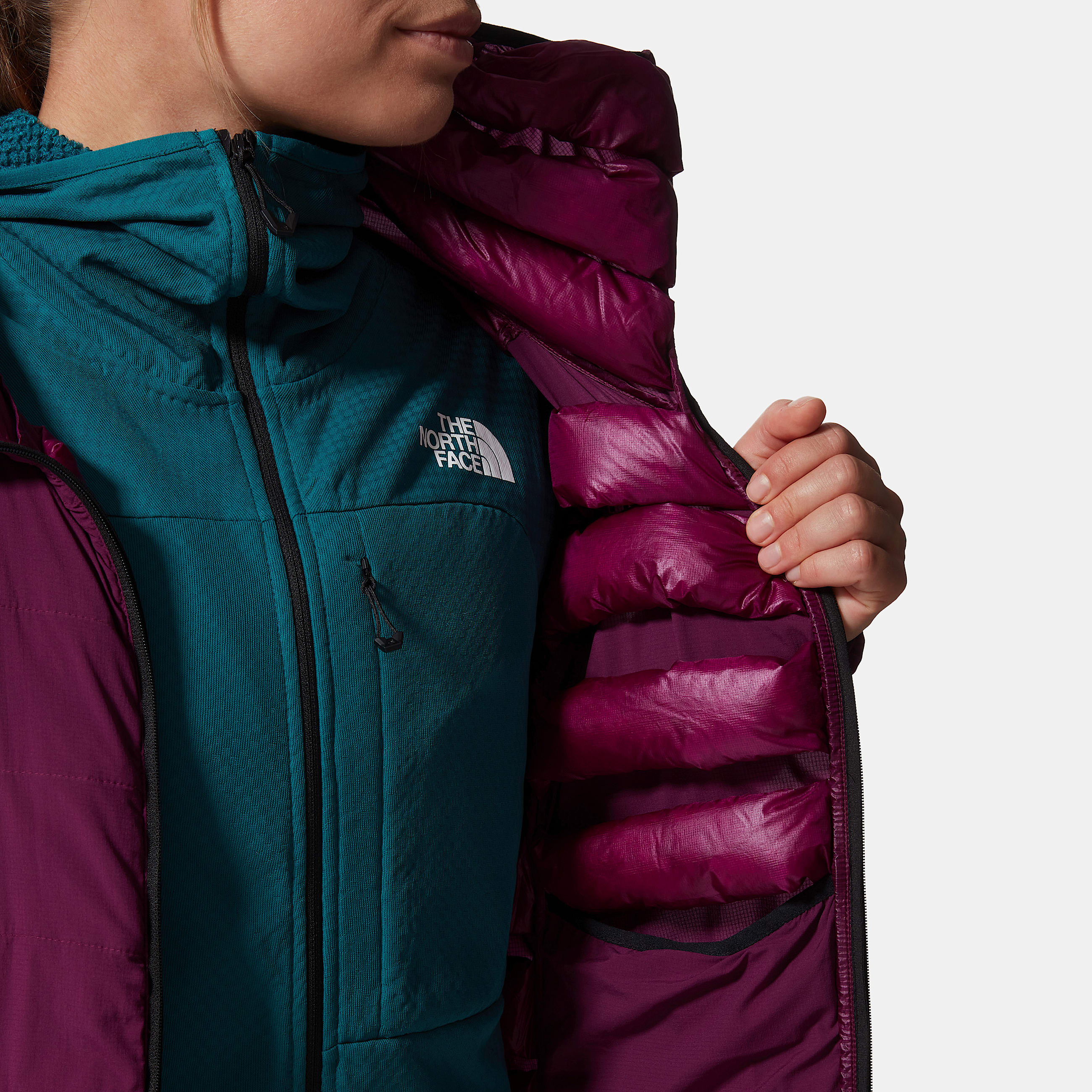 Womens L3 5050 Hooded Down Jacket TNF ALT12