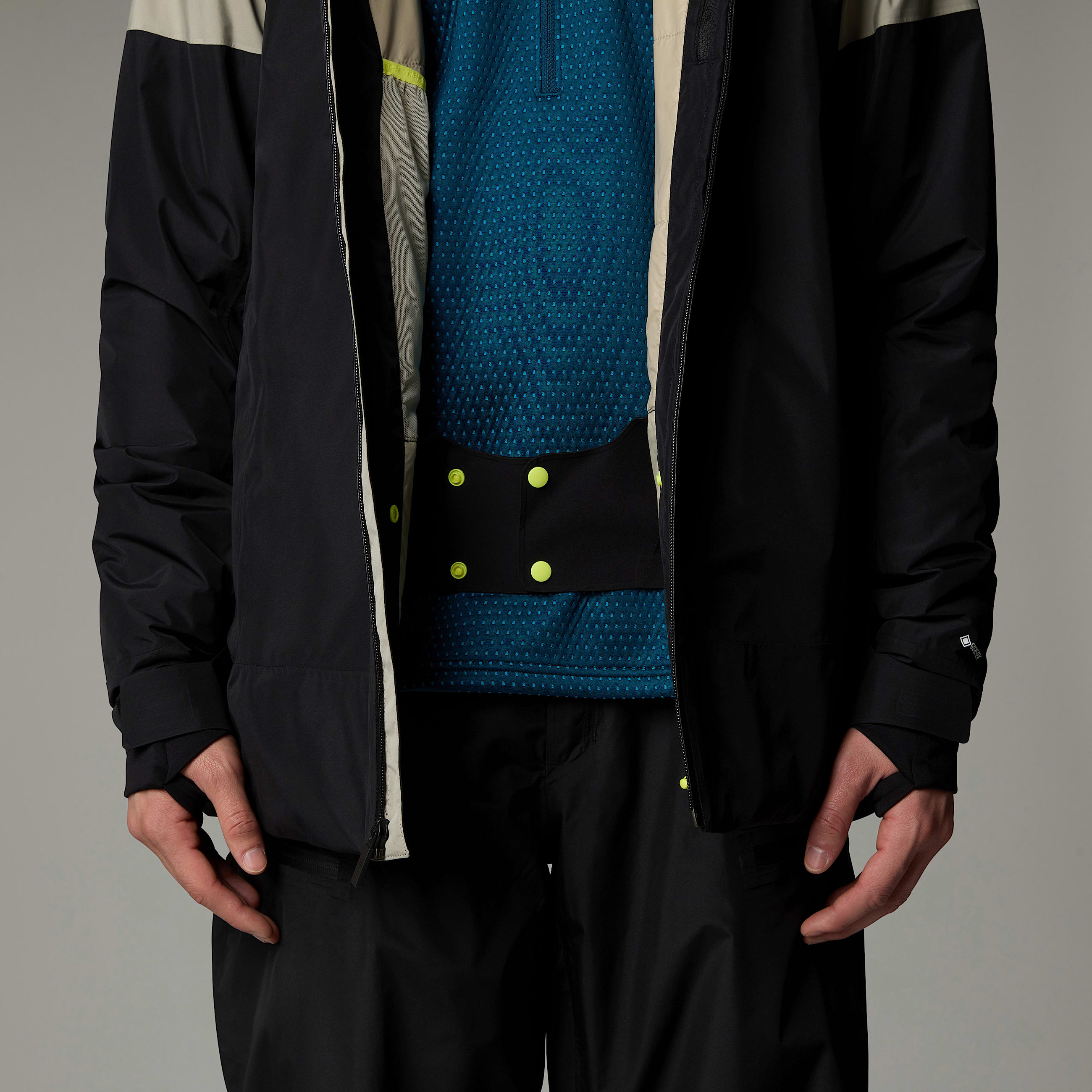 Mens Dawnstrike GORETEX Insulated Jacket TNF Clay GreyTNF Black ALT12