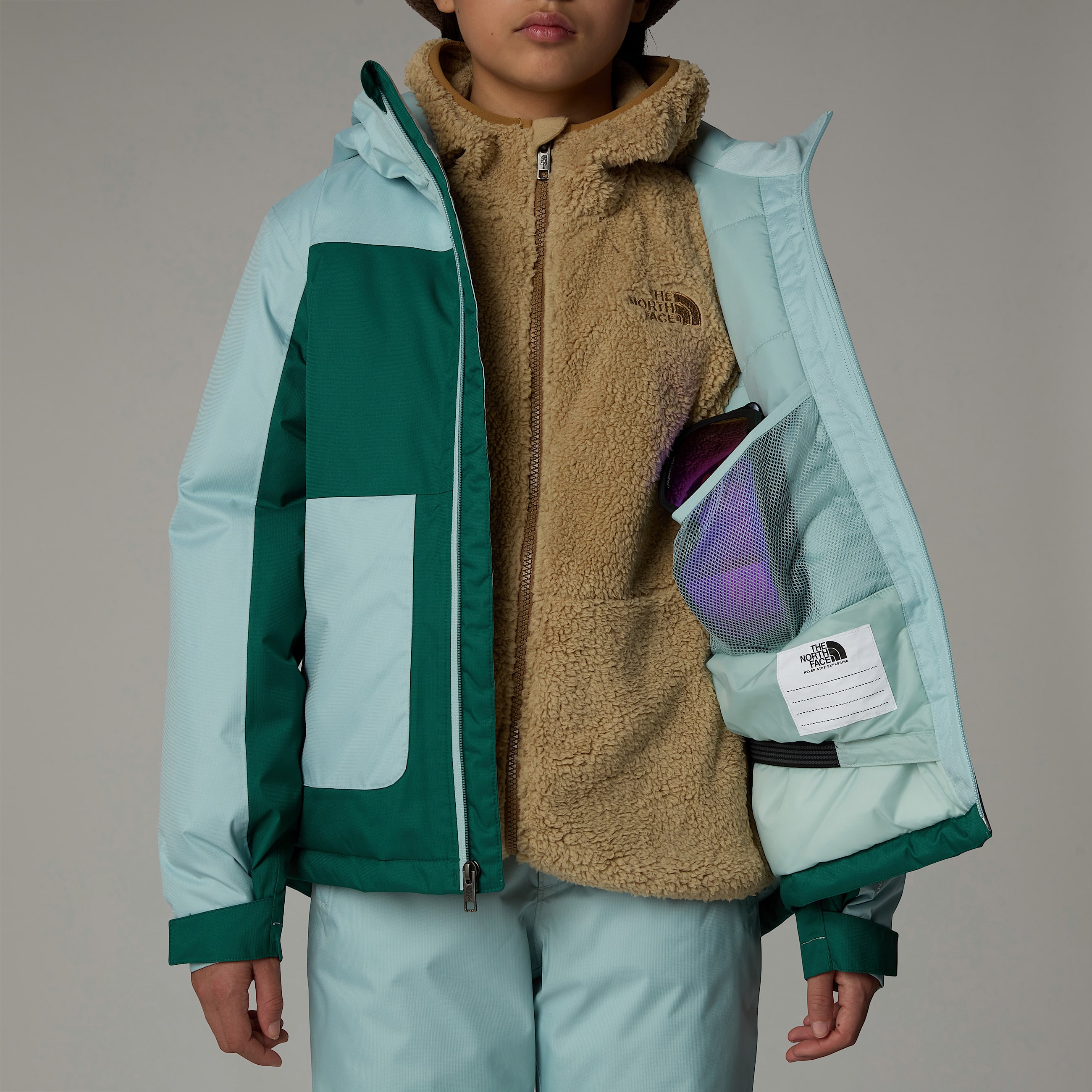 Freedom Isolierjacke fr Mdchen TNF Evergreen ALT9