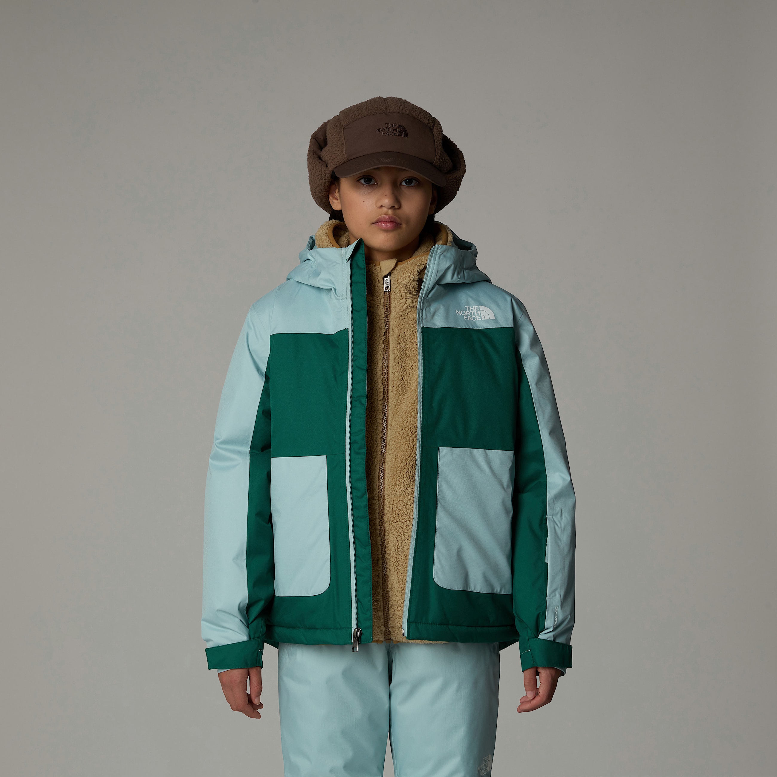 Freedom Isolierjacke fr Mdchen TNF Evergreen ALT3