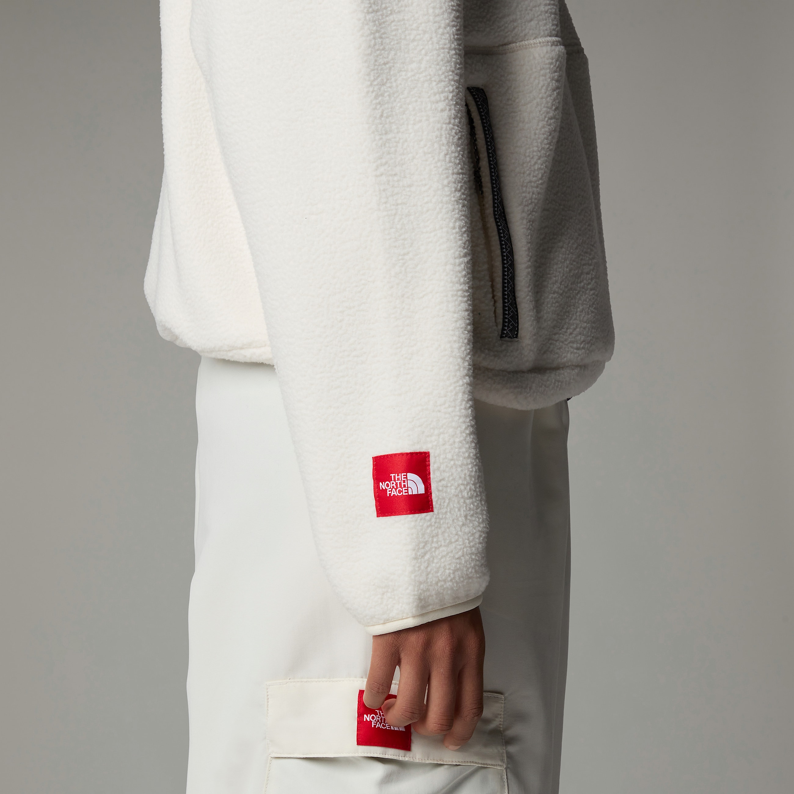 Pile pullover con cerniera a 14 TNF Fleeski da donna TNF ALT4