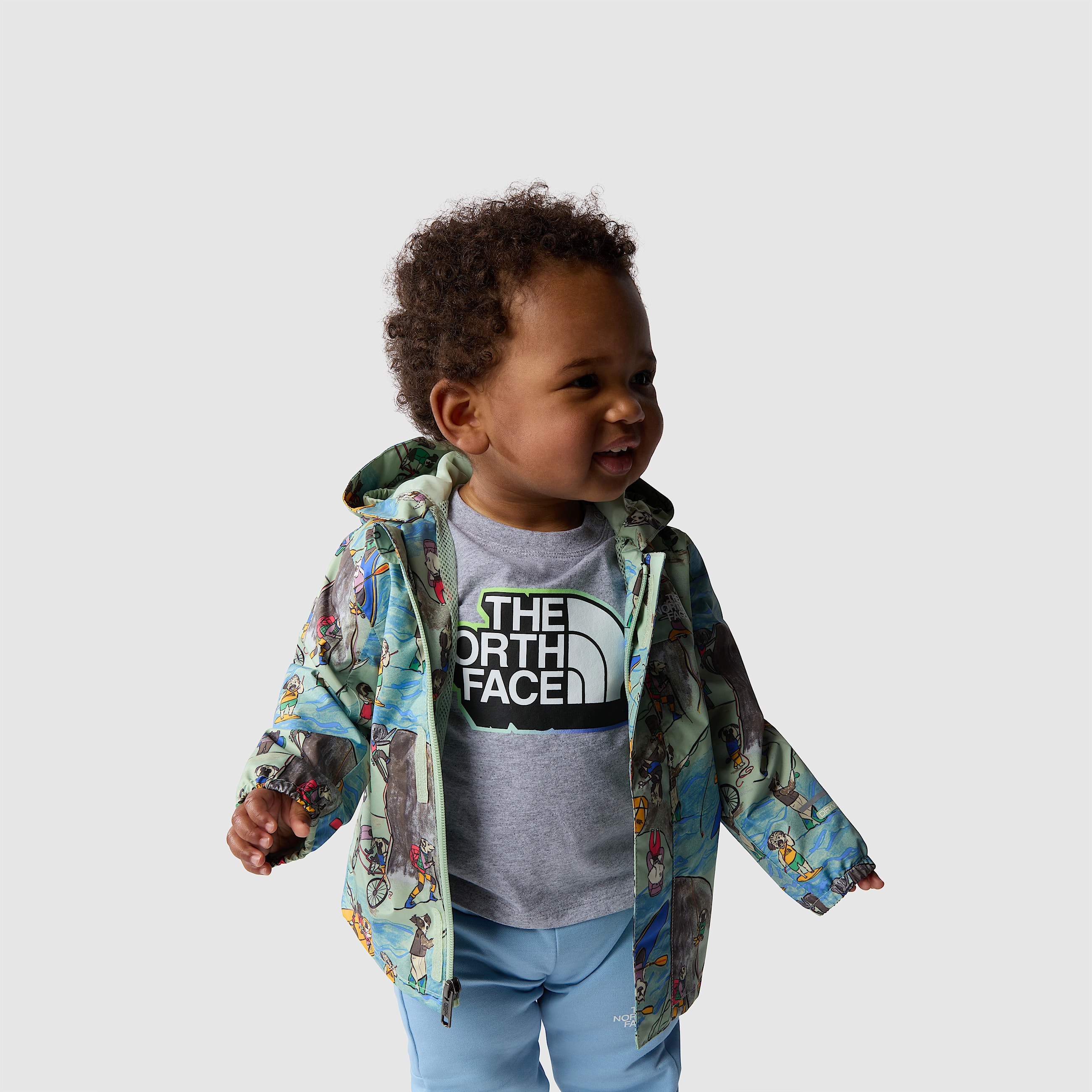 Antora Rain Jacket Baby TNF ALT3