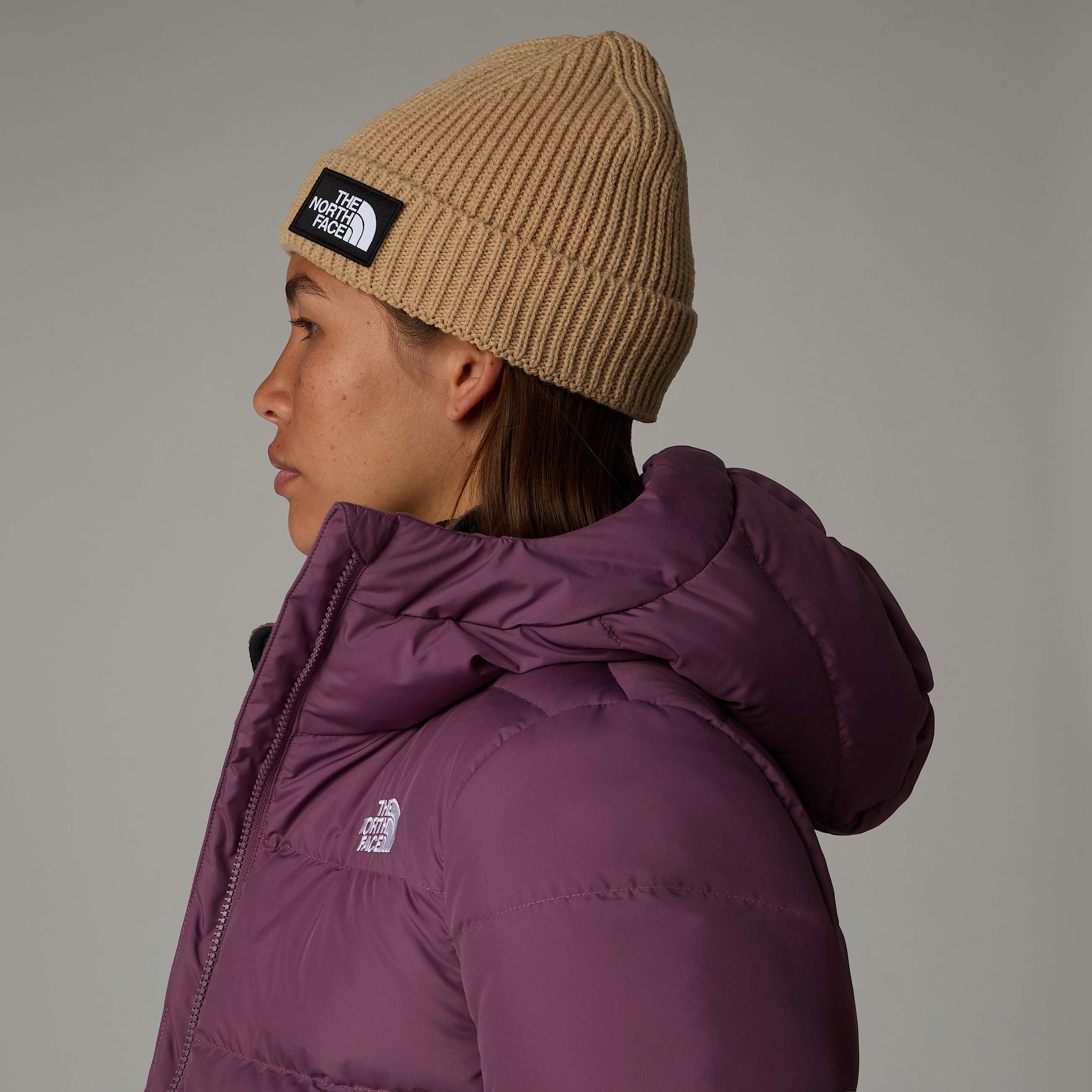 Bonnet  revers et logo carr TNF TNF ALT3
