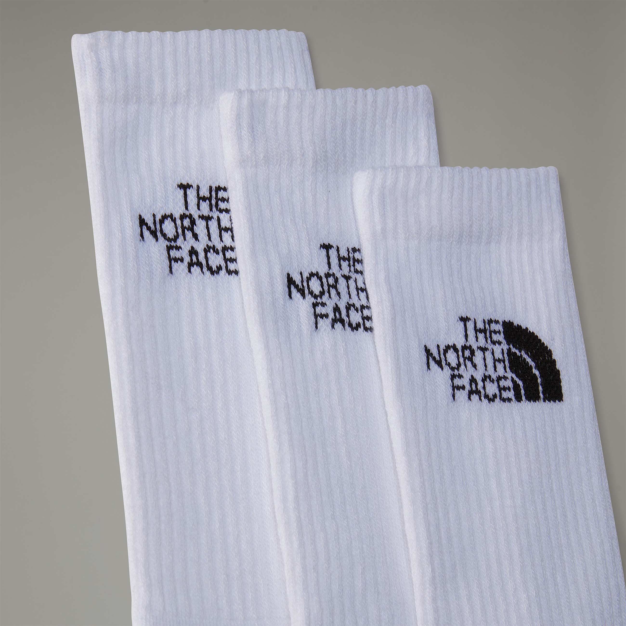 Multi Sport Cushion Crew Socks TNF TNF White ALT2