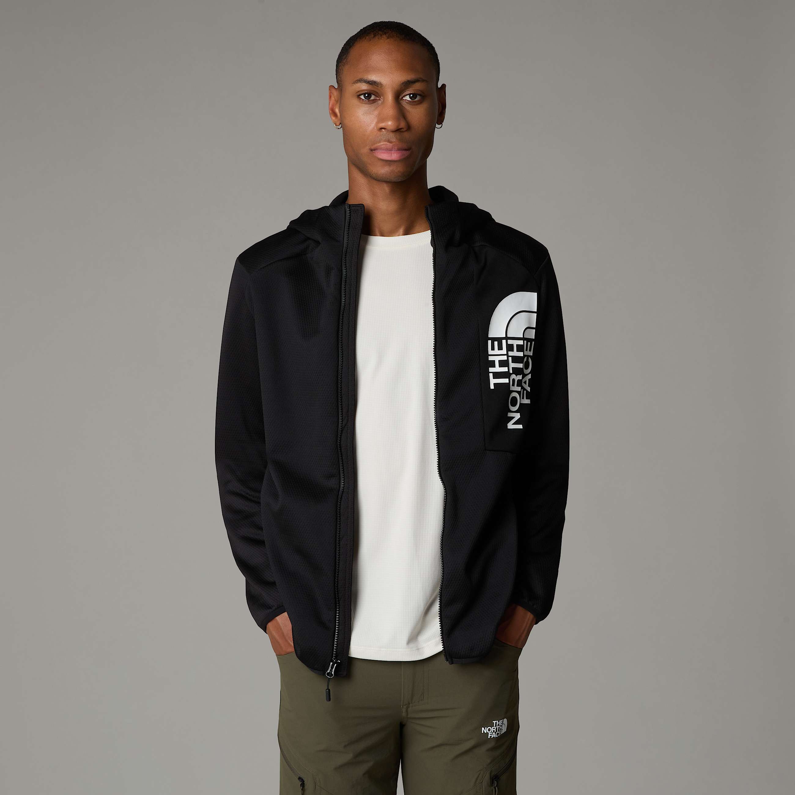 Felpa in pile con cappuccio Merak da uomo TNF ALT3