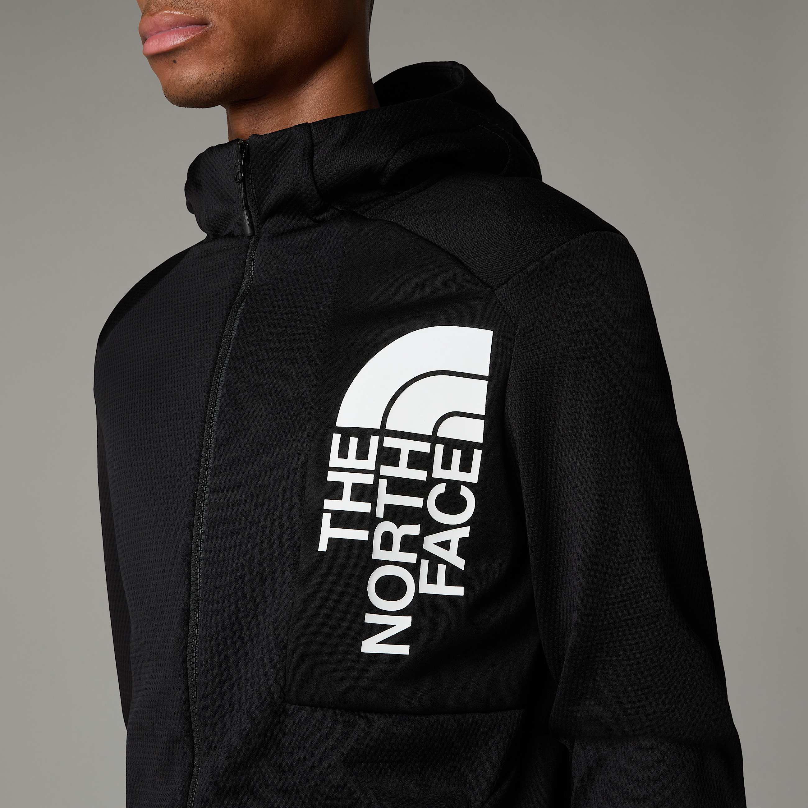 Felpa in pile con cappuccio Merak da uomo TNF ALT4