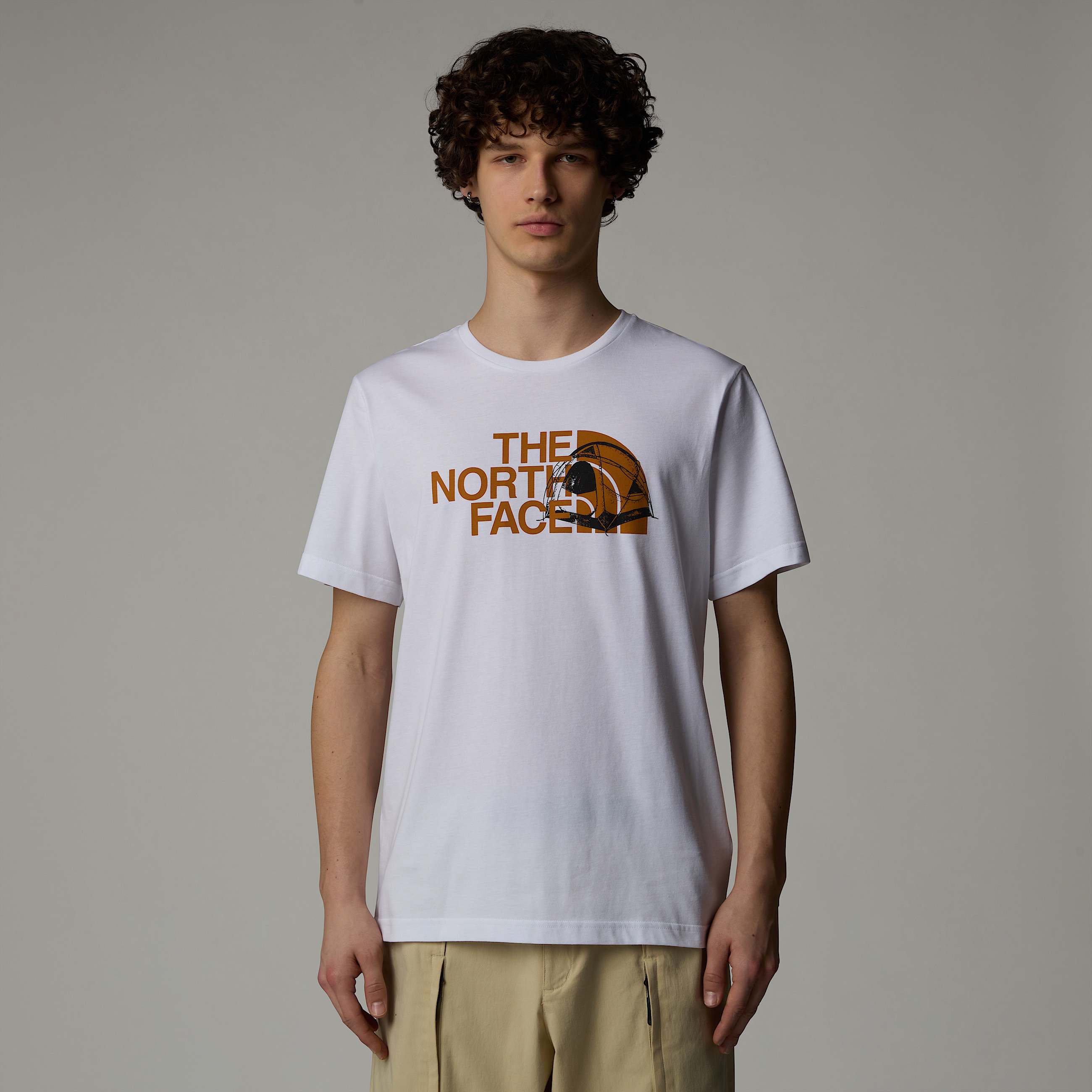 Mens Graphic Half Dome TShirt TNF HERO